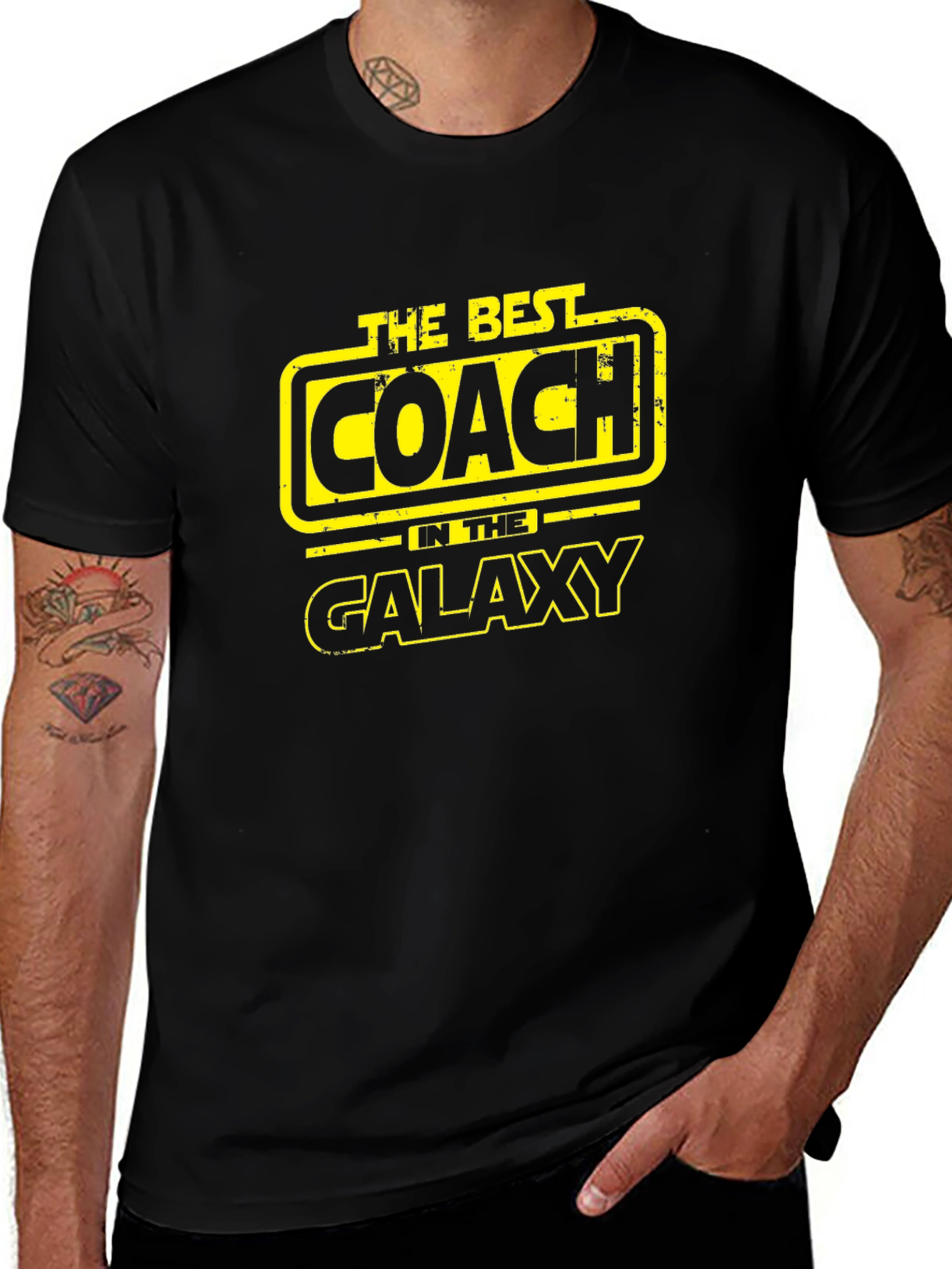 Best Coach in the Galaxy Black T-Shirt