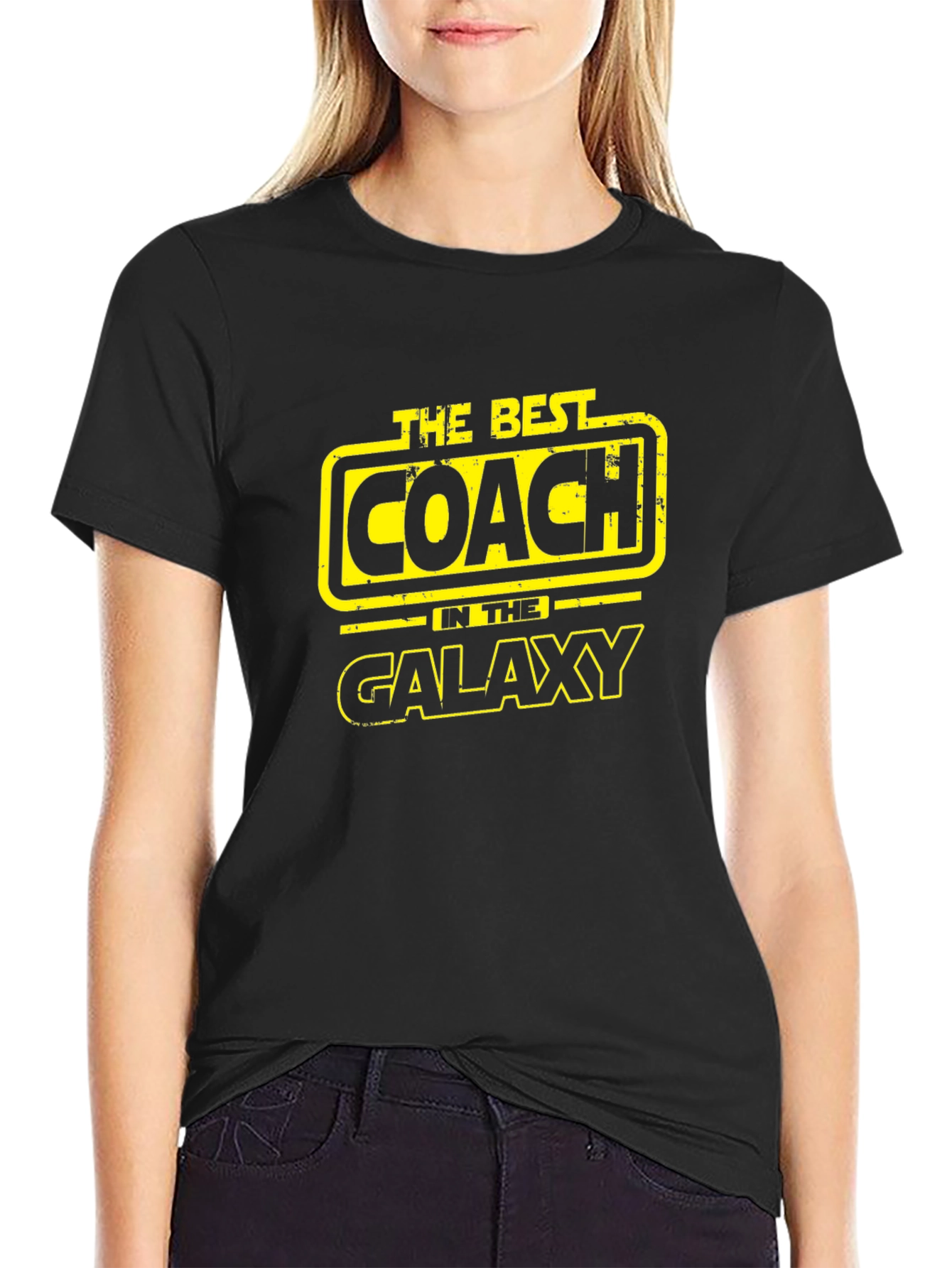 Best Coach in the Galaxy Black T-Shirt