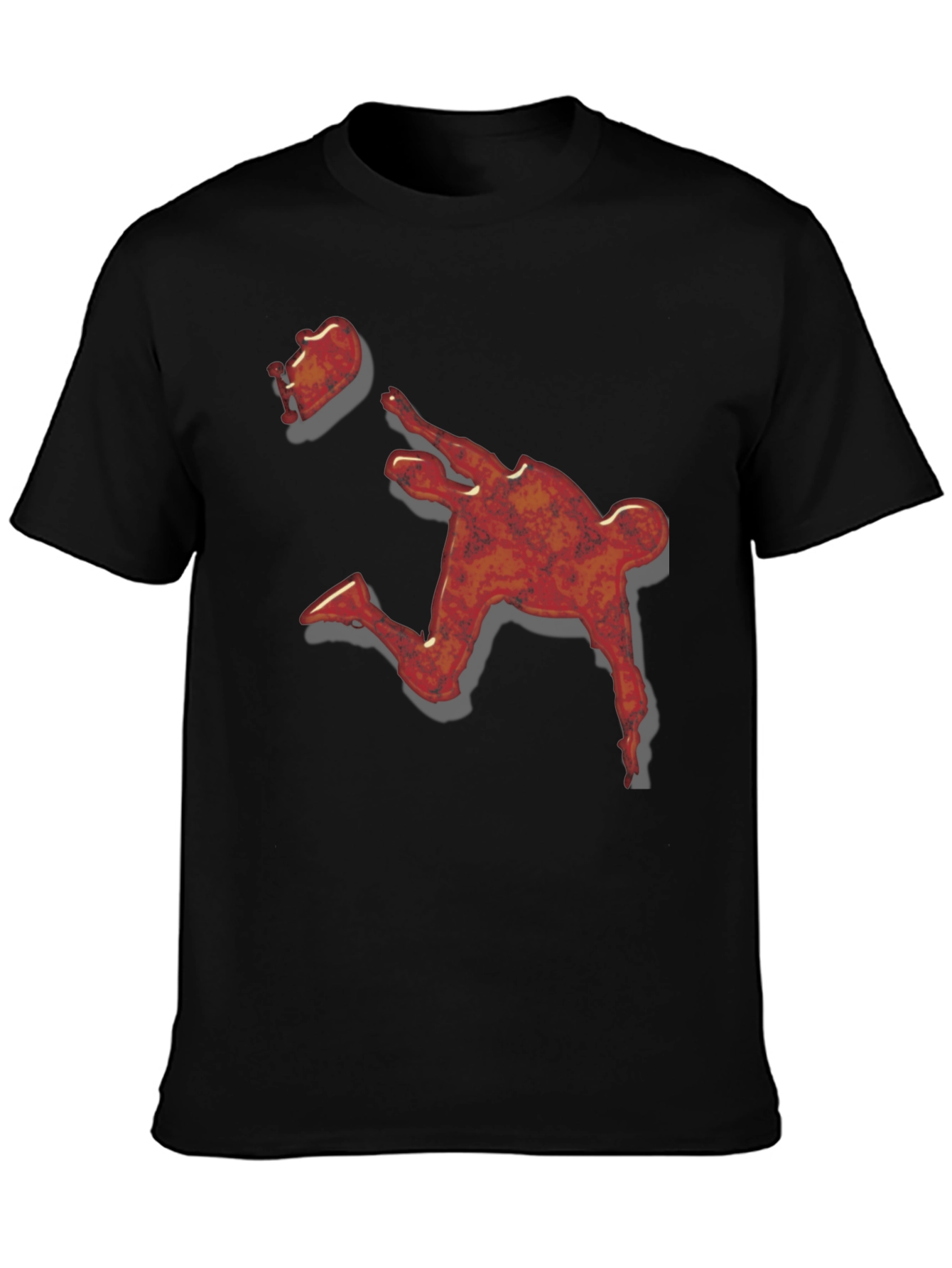 Parkour Athlete Graphic Black T-Shirt