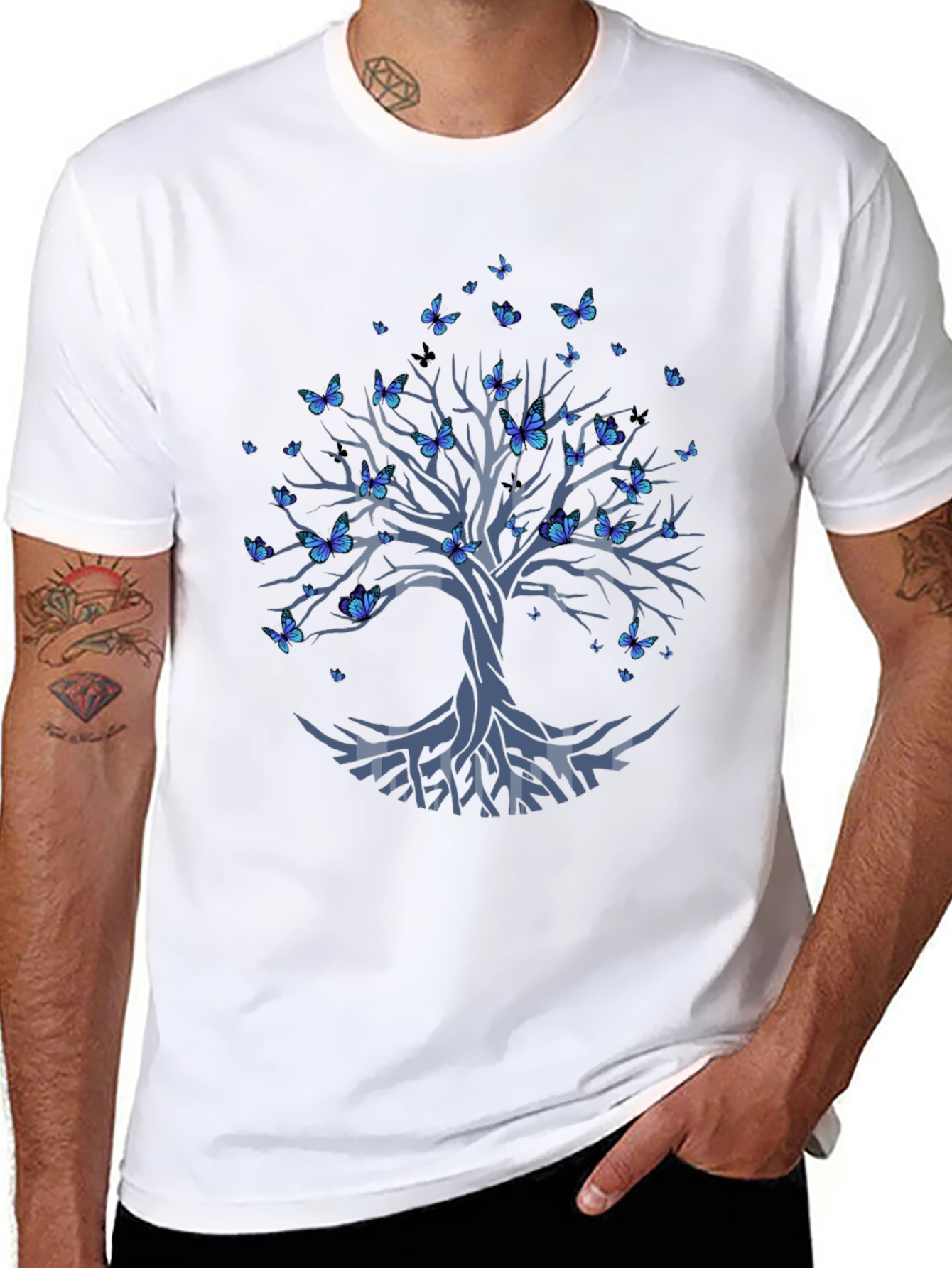 Tree of Life Butterfly Graphic Tee