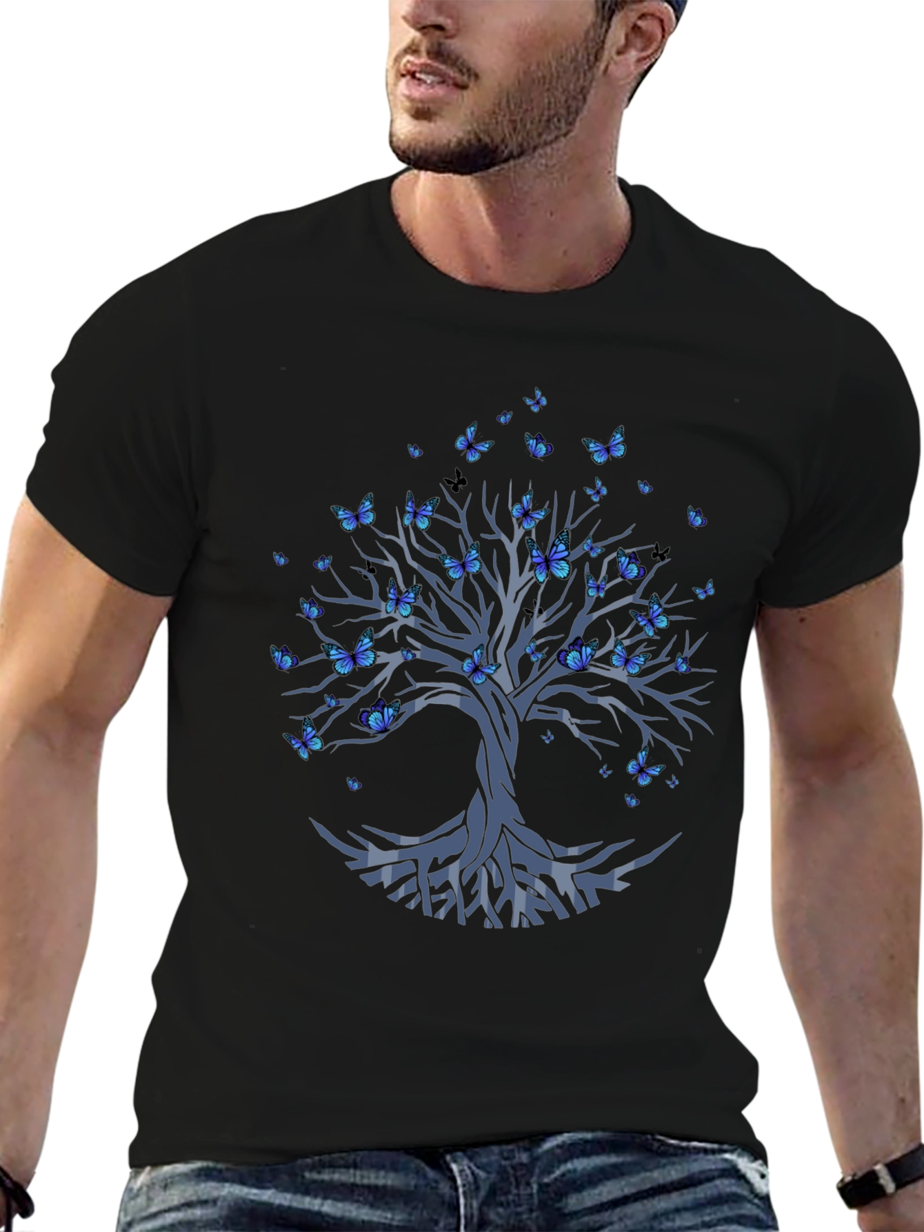 Tree of Life Butterfly Graphic Tee