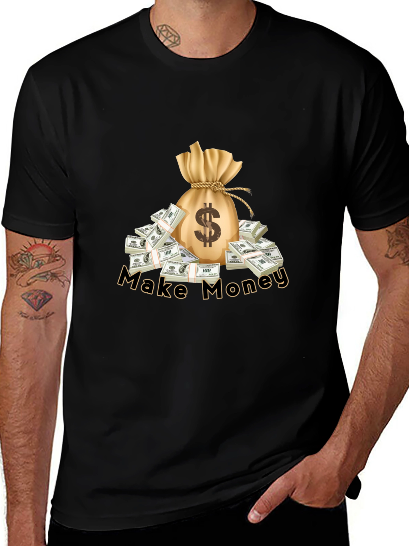 Make Money Graphic Tee - Black T-Shirt
