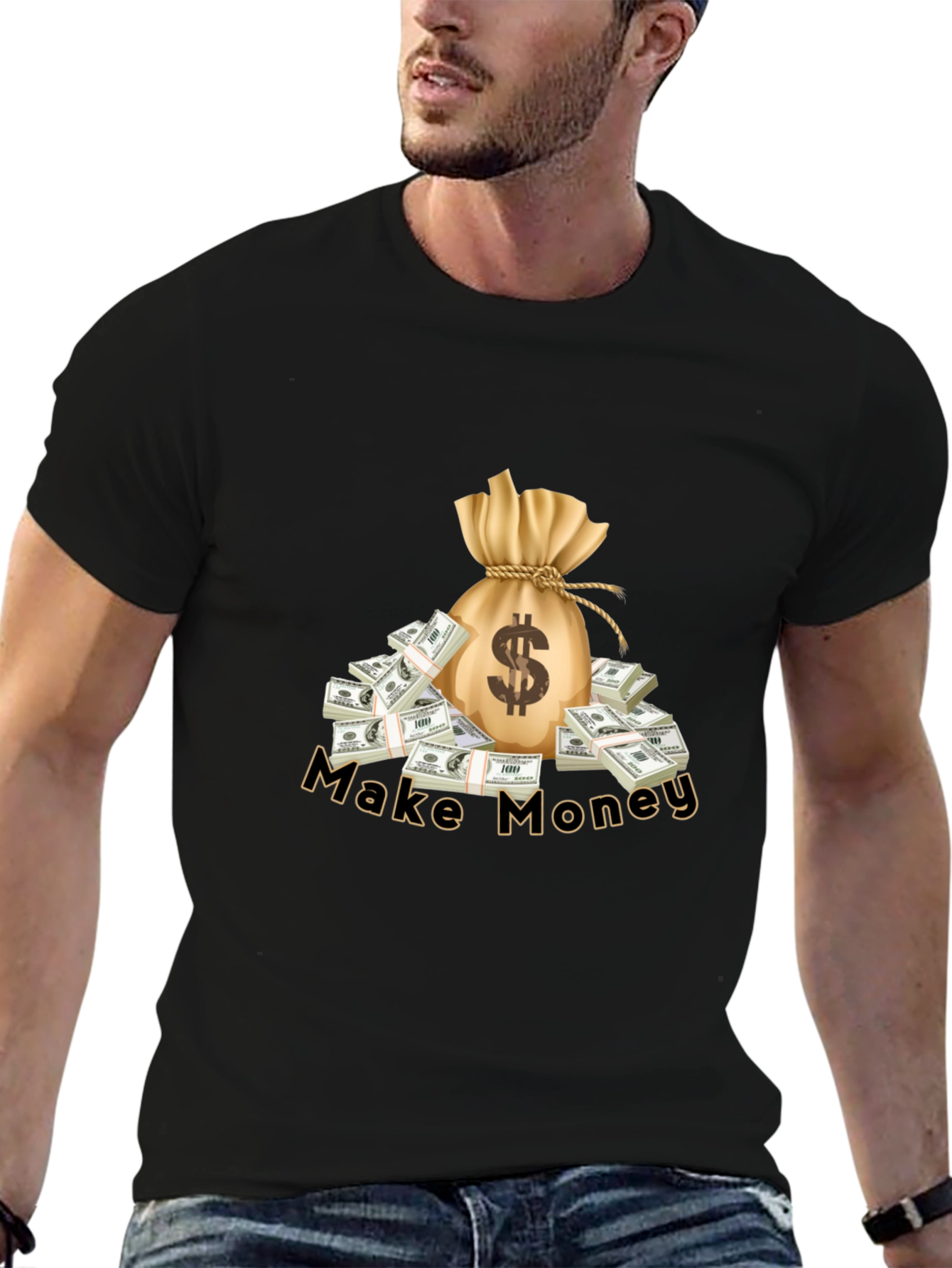 Make Money Graphic Tee - Black T-Shirt