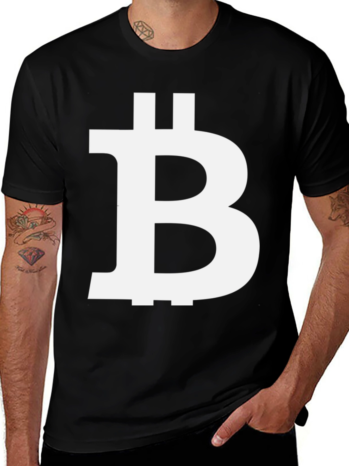 Bitcoin Black Graphic Tee - Crypto Currency T-Shirt