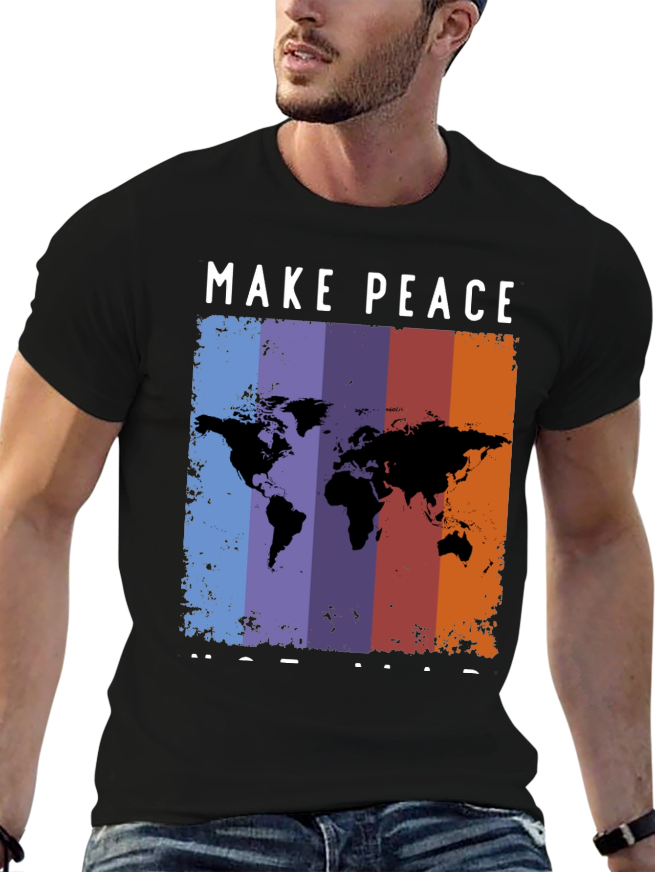 Peace Map Graphic T-Shirt