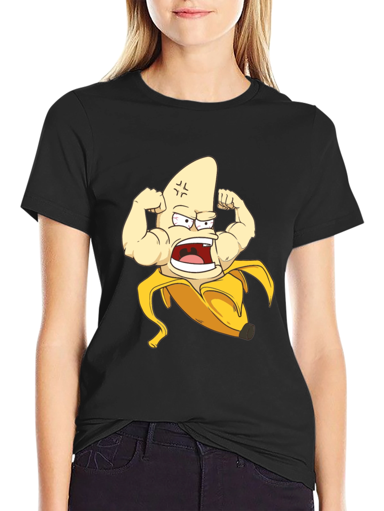 Muscle Banana Black T-Shirt