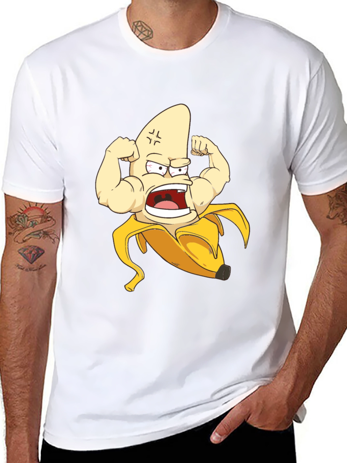 Muscle Banana Black T-Shirt
