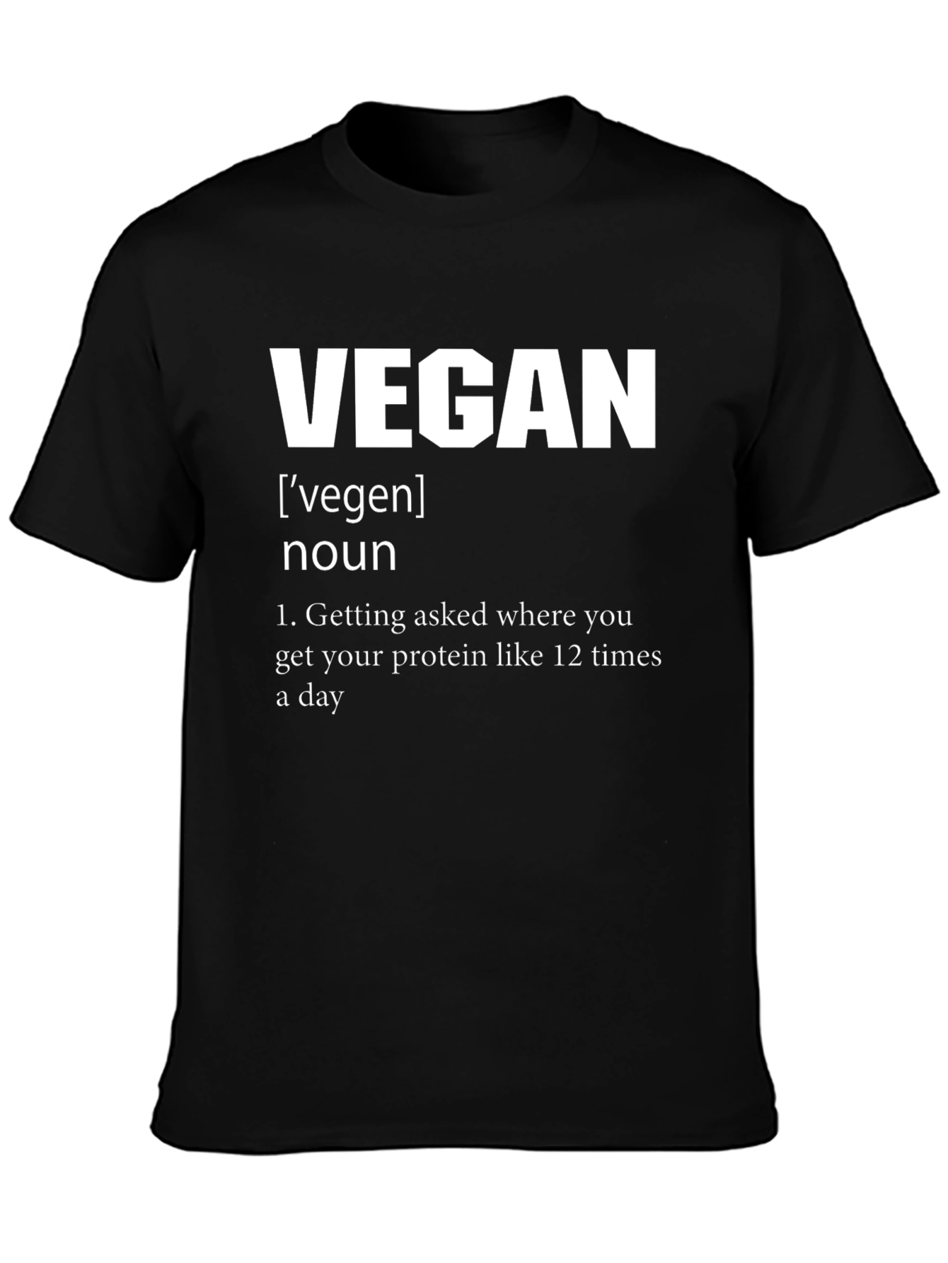 Vegan Definition Graphic Tee - Black