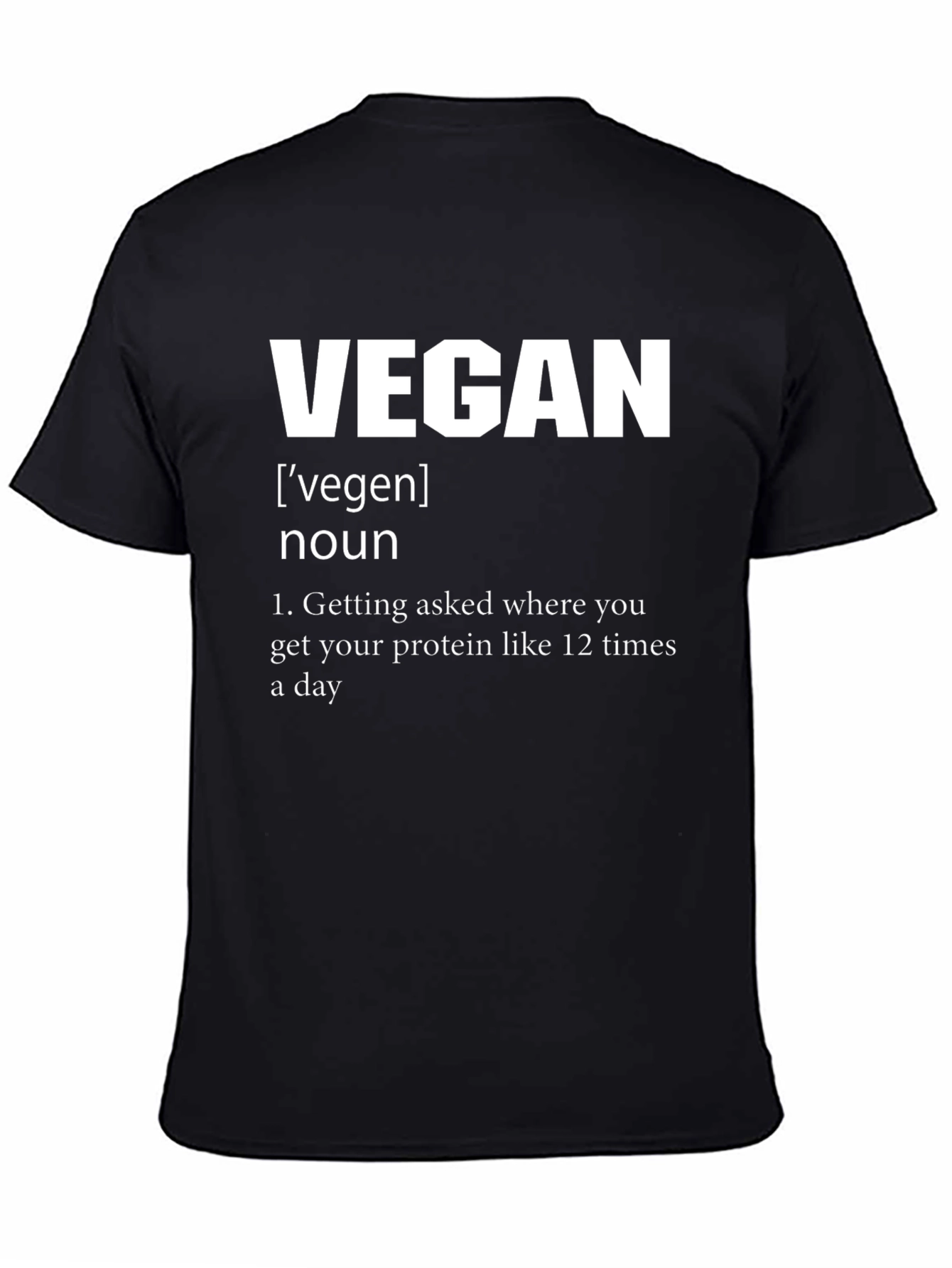 Vegan Definition Graphic Tee - Black
