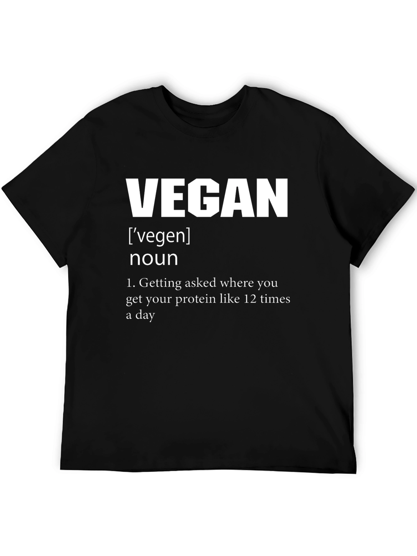Vegan Definition Graphic Tee - Black
