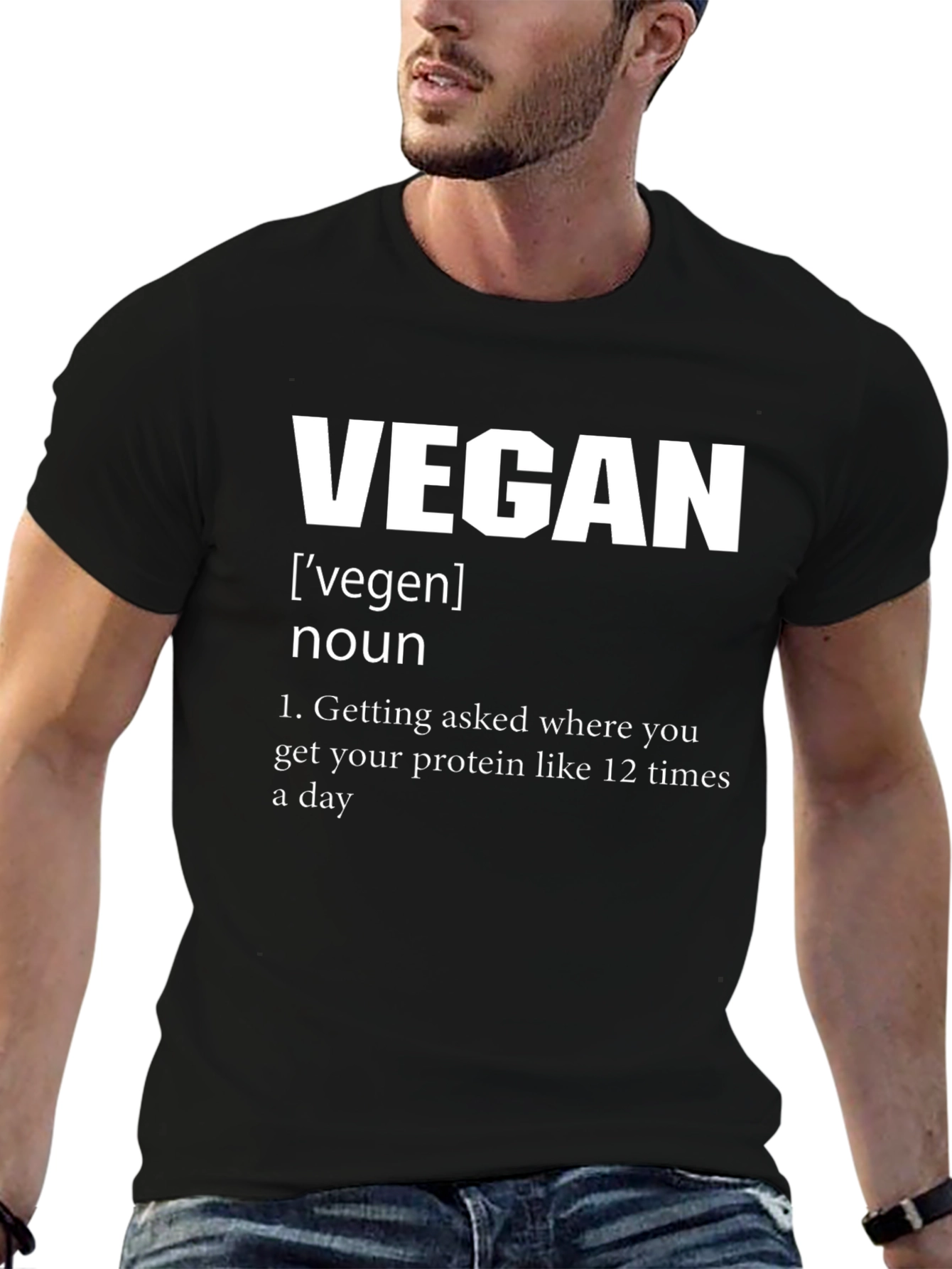 Vegan Definition Graphic Tee - Black