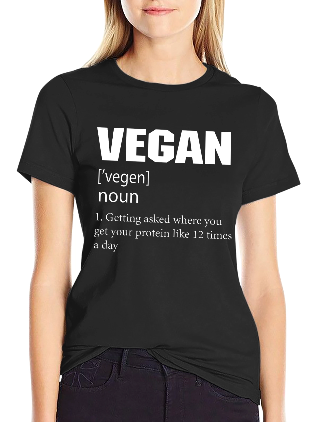 Vegan Definition Graphic Tee - Black