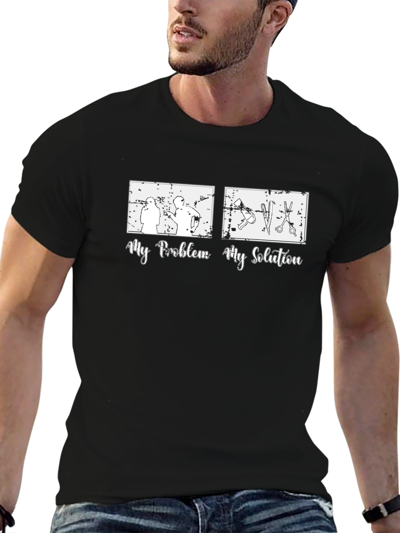 My Problem My Solution Barber T-Shirt