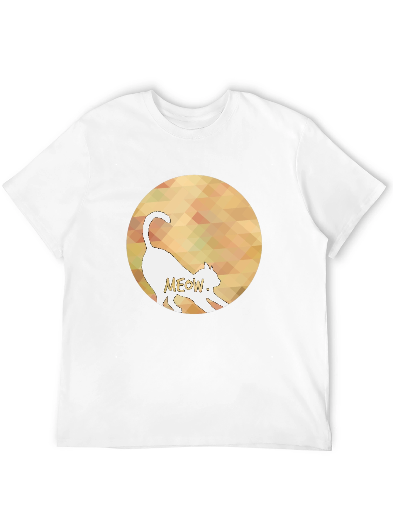 Cool Cat Meow Graphic Black T-Shirt