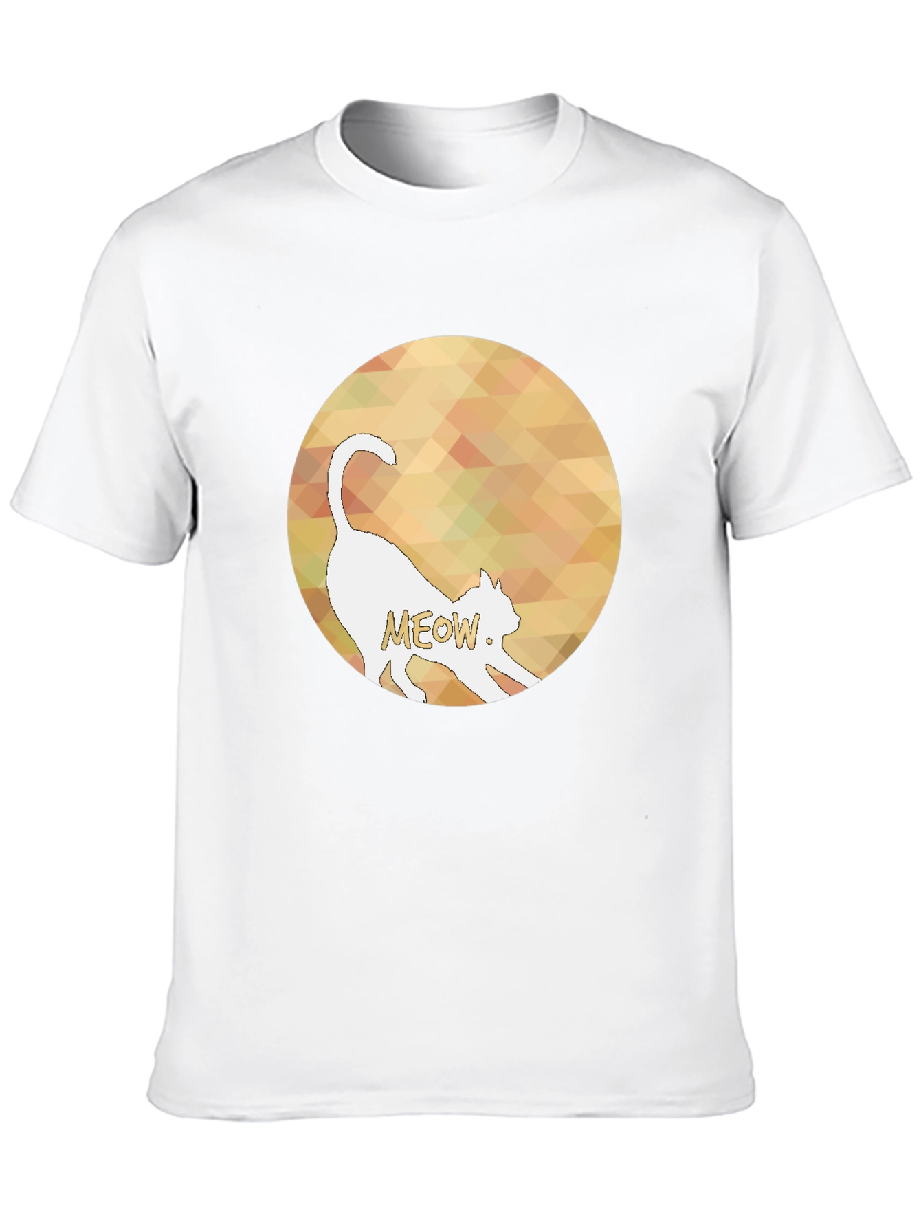 Cool Cat Meow Graphic Black T-Shirt
