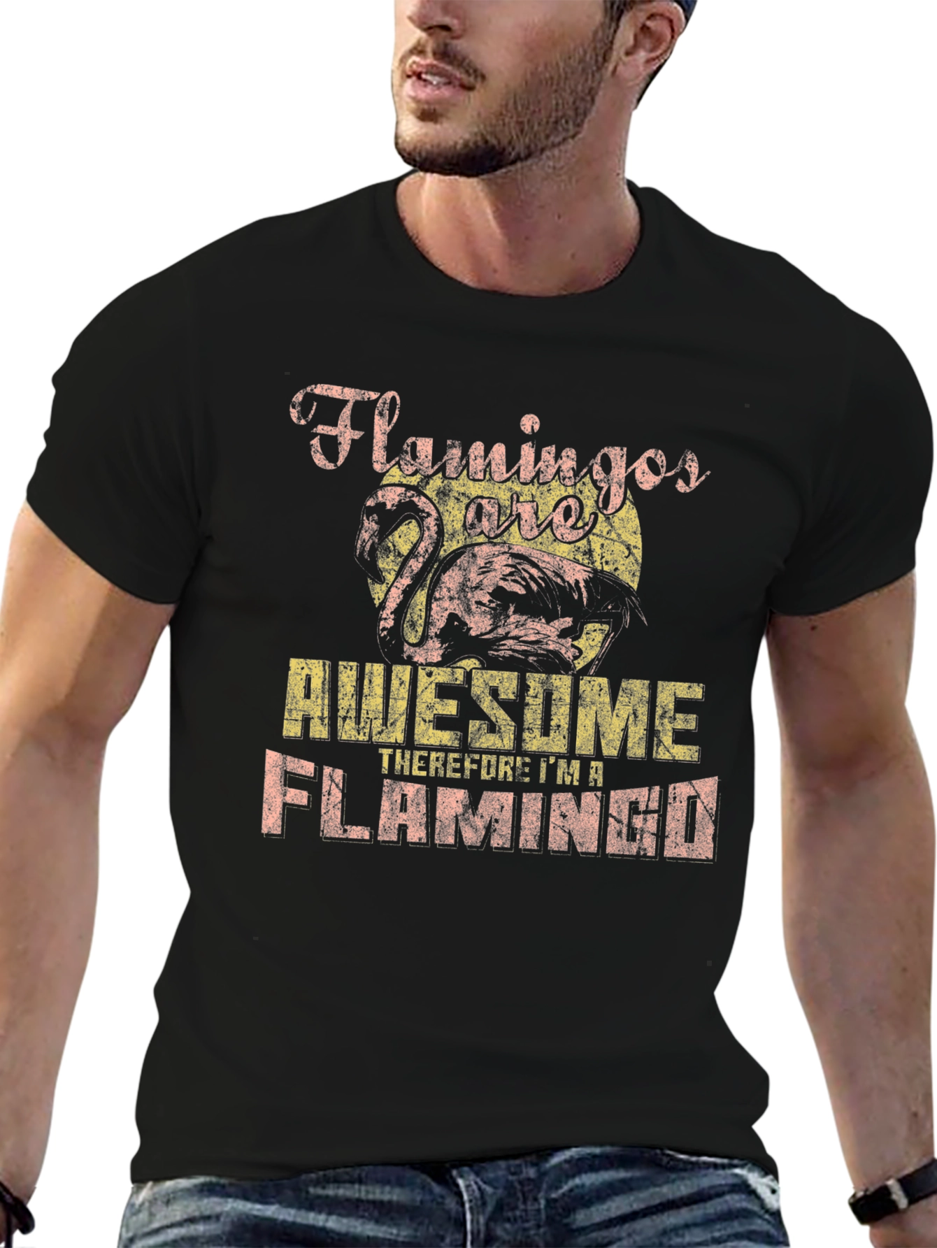 Flamingo Awesome Graphic Tee