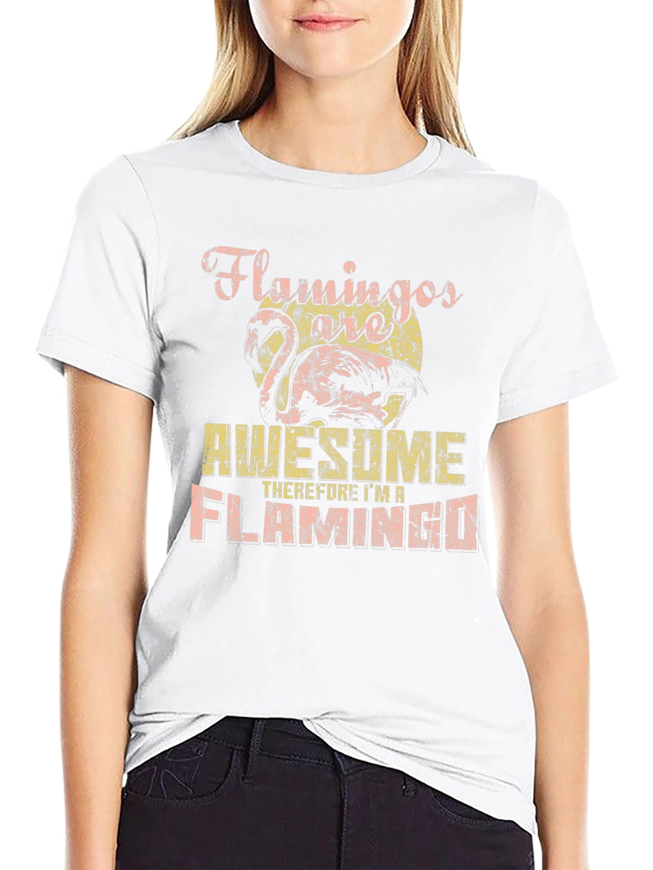 Flamingo Awesome Graphic Tee