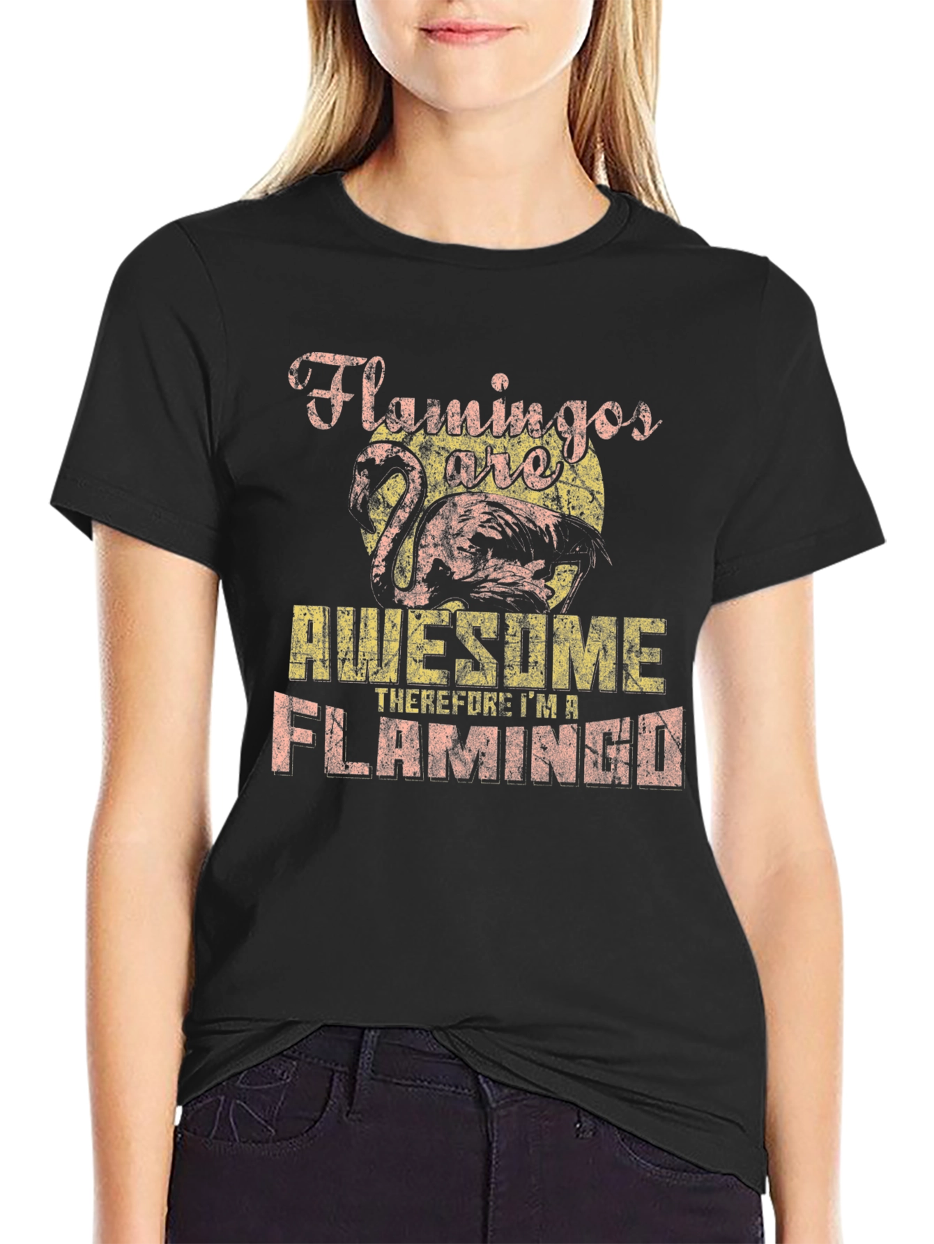 Flamingo Awesome Graphic Tee