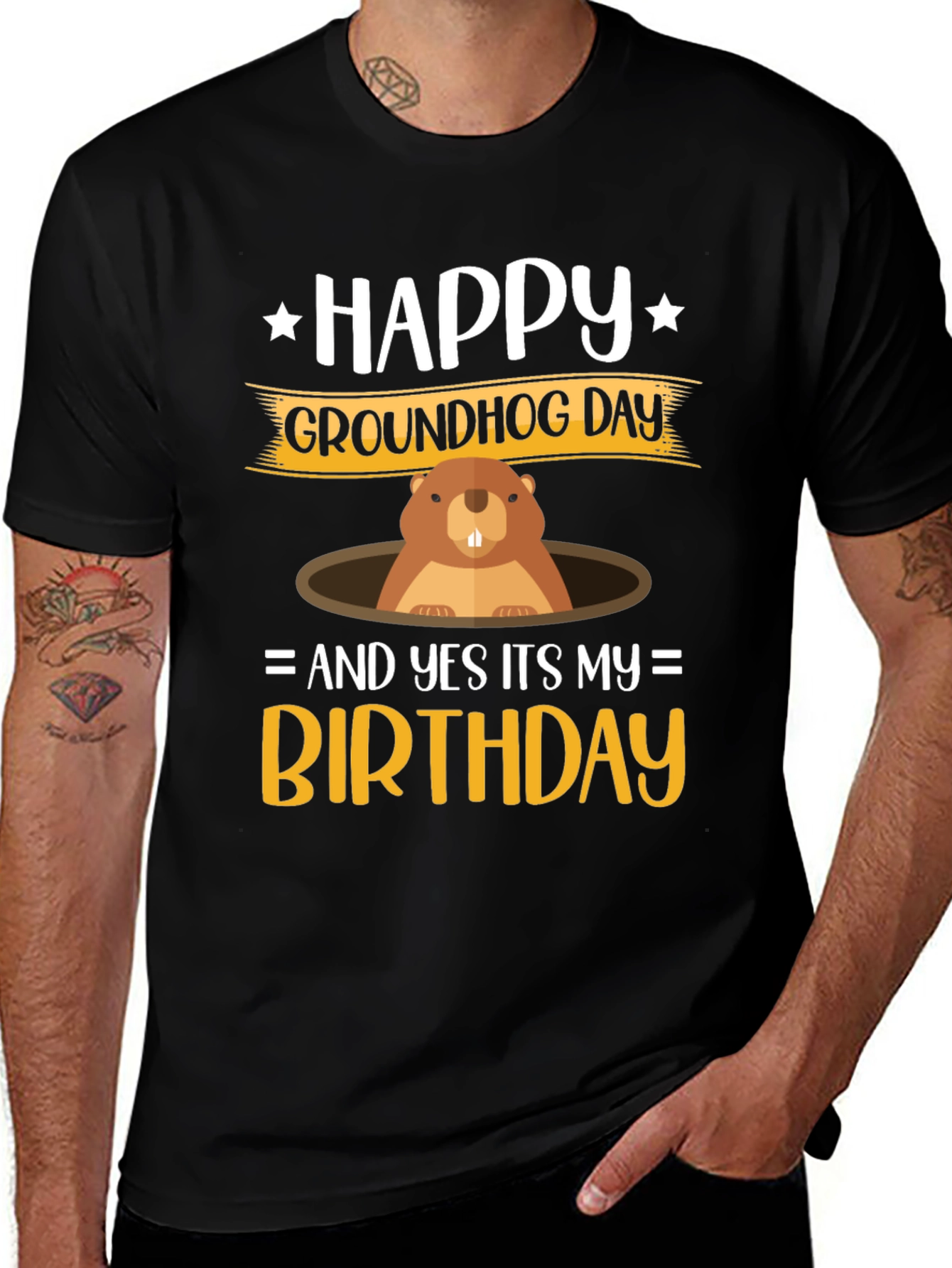 Happy Groundhog Day Birthday T-Shirt