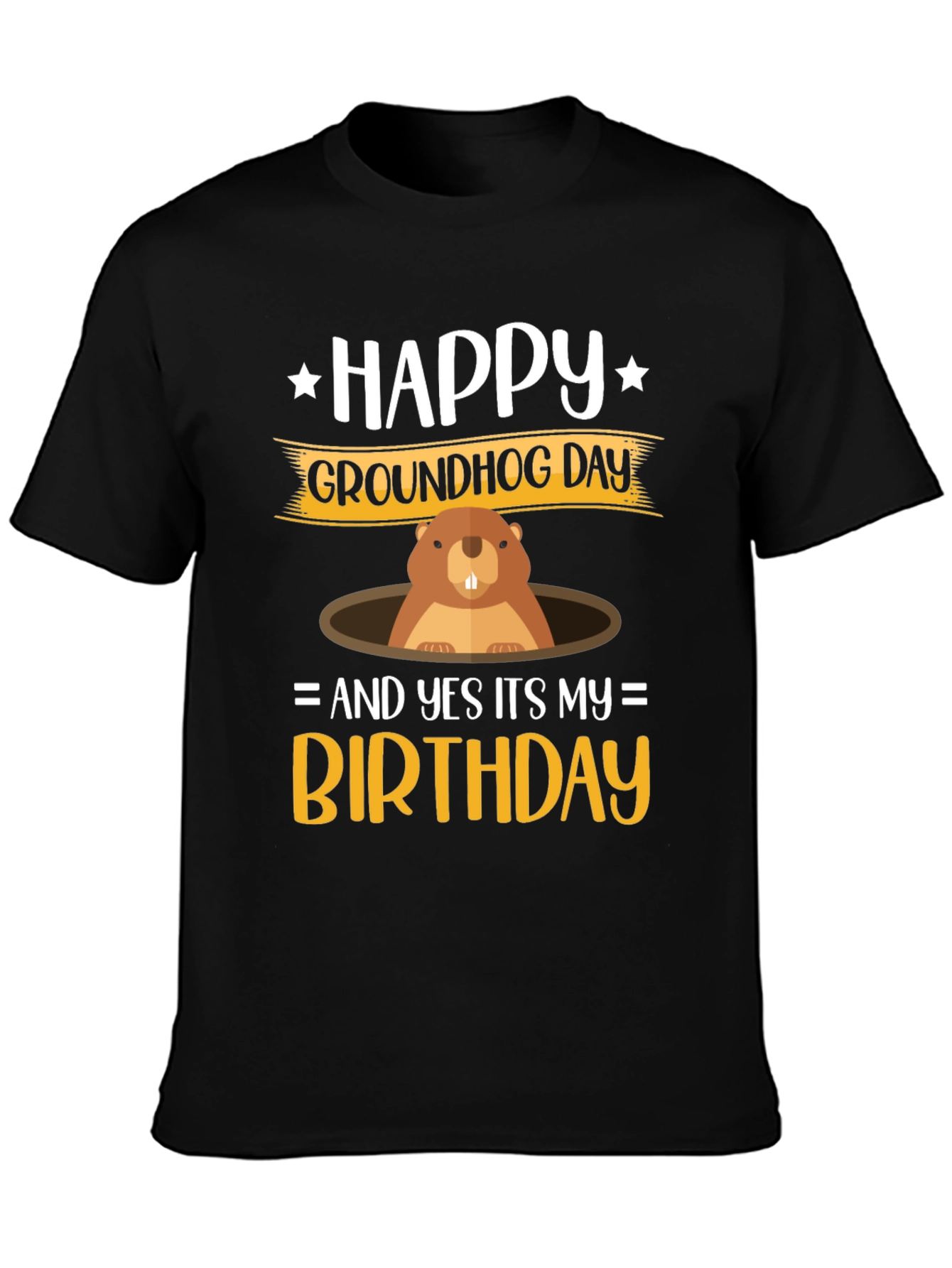Happy Groundhog Day Birthday T-Shirt