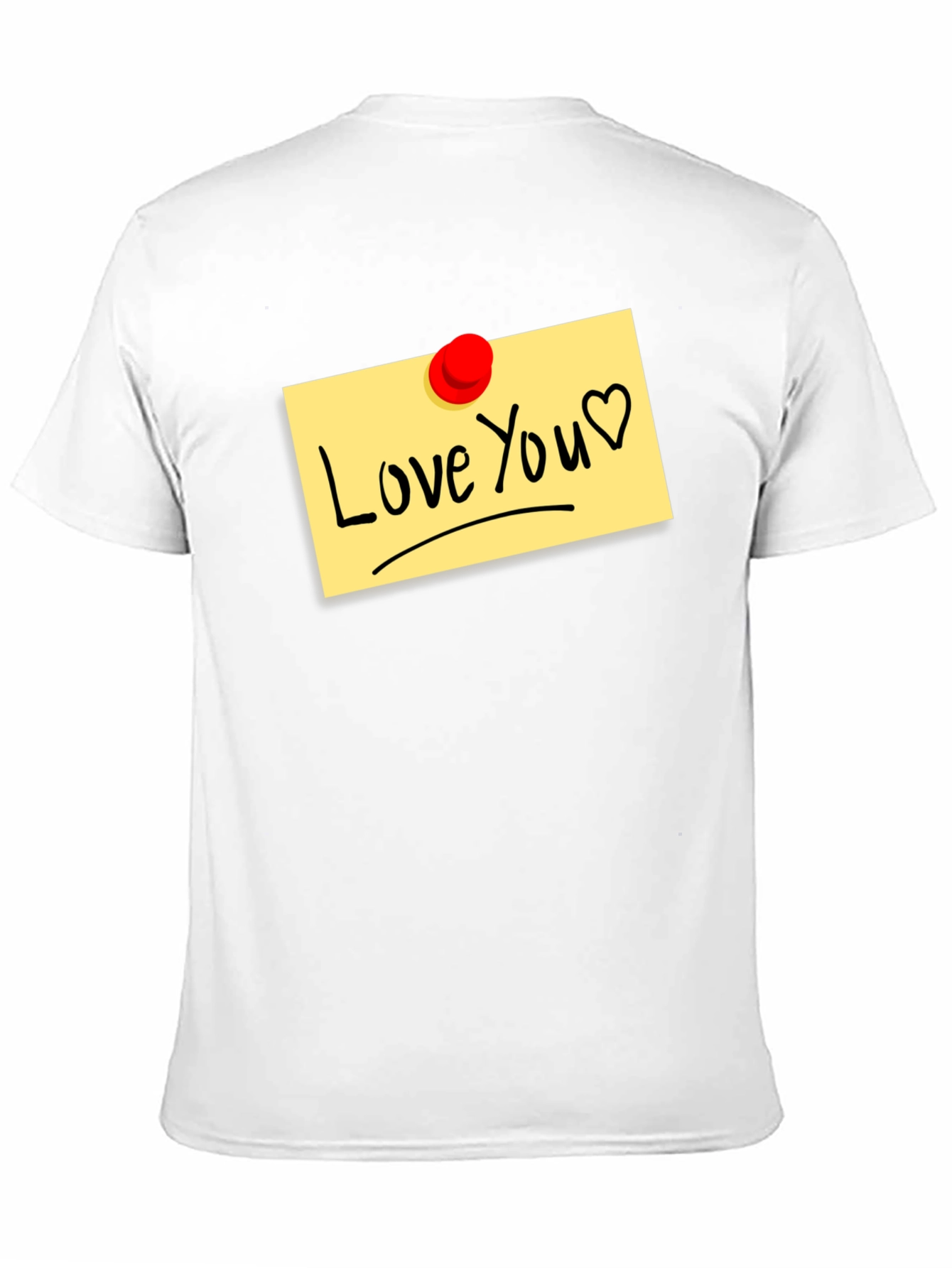 Love You Note Black T-Shirt