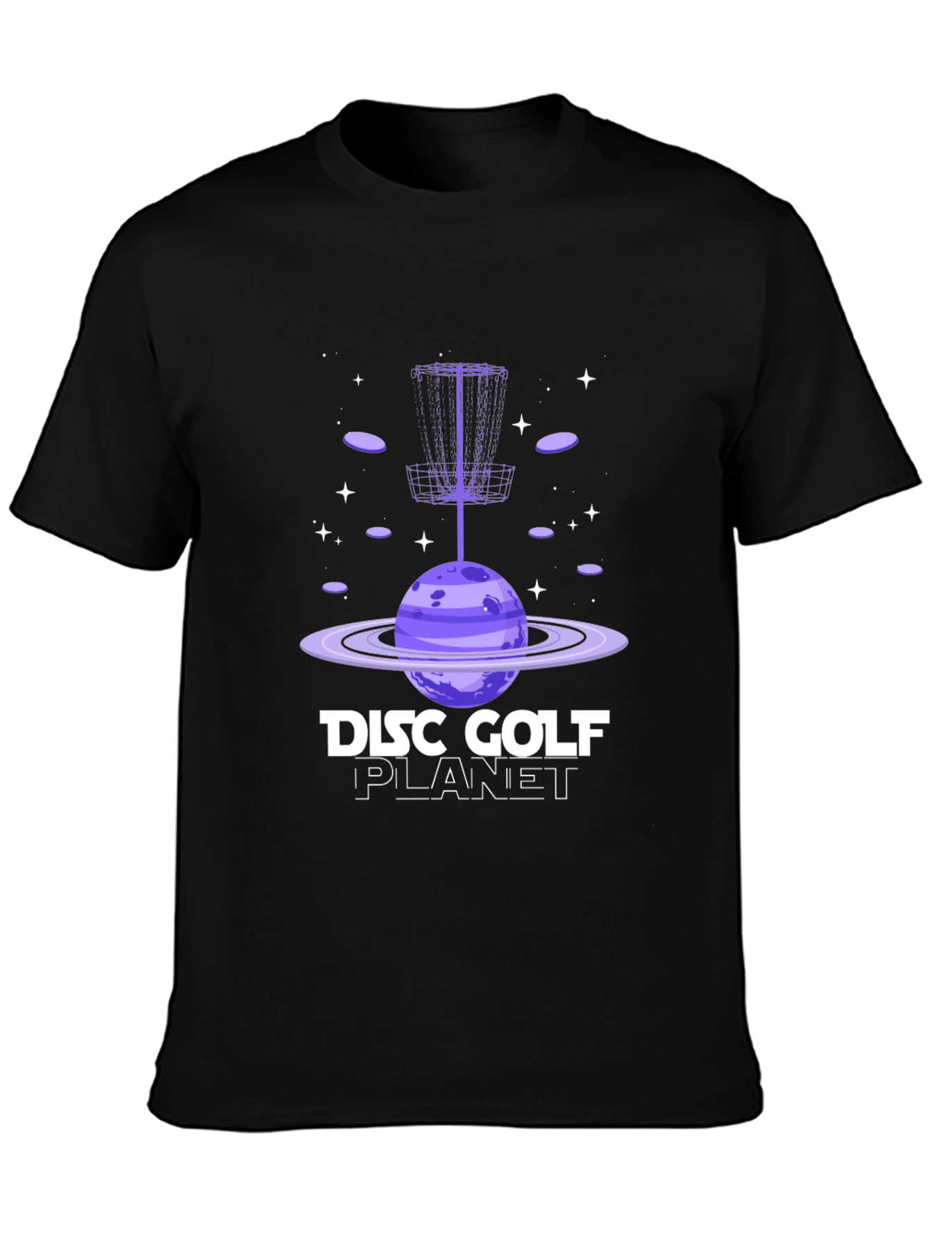 Disc Golf Planet Graphic T-Shirt