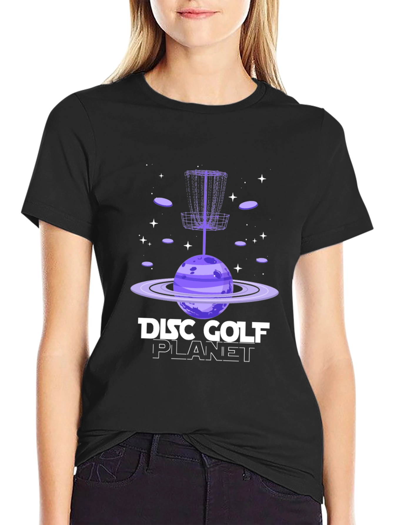 Disc Golf Planet Graphic T-Shirt