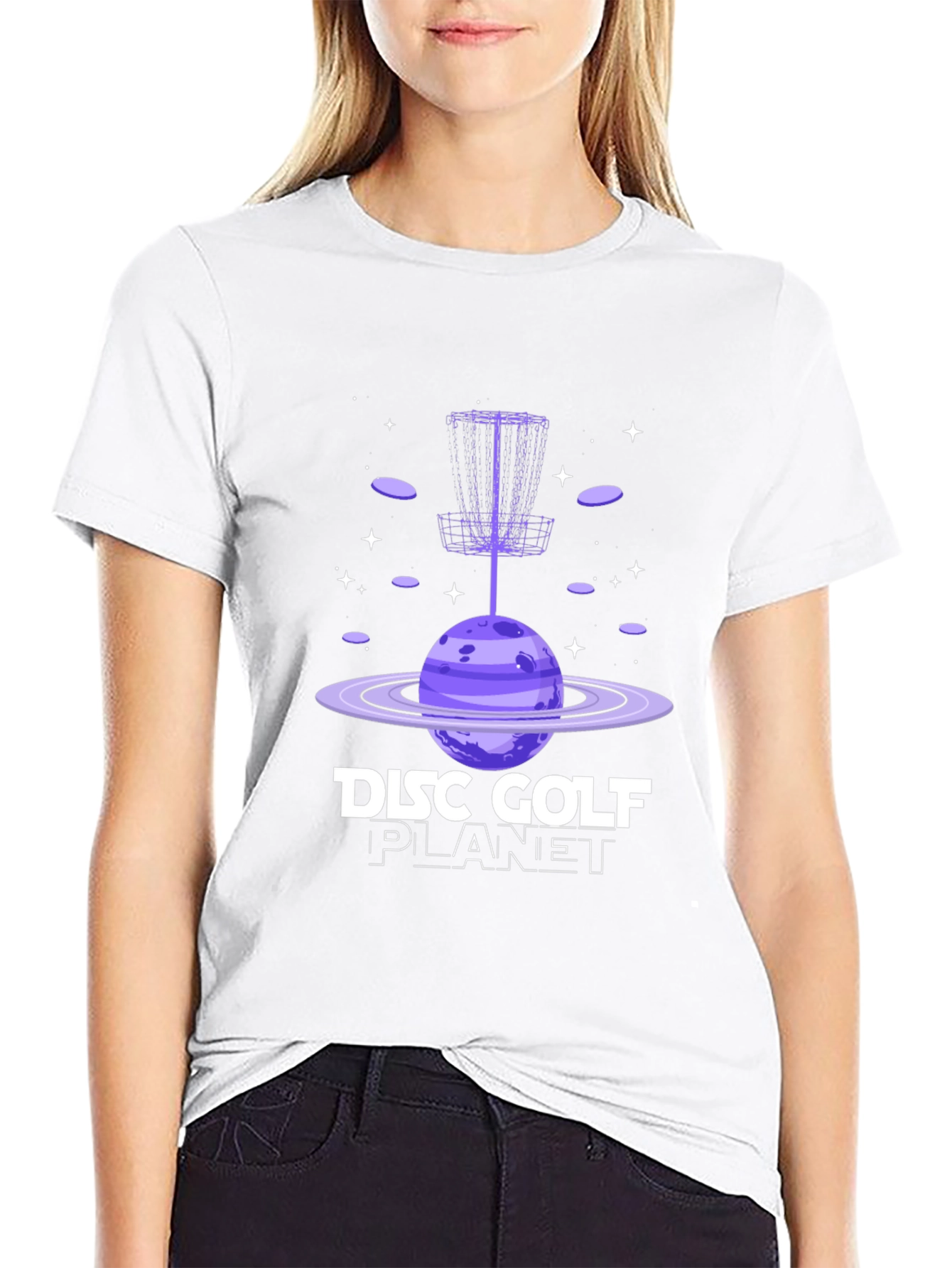 Disc Golf Planet Graphic T-Shirt