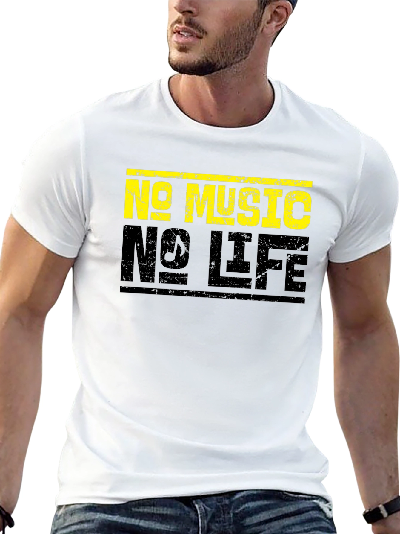 No Music No Life Graphic T-Shirt