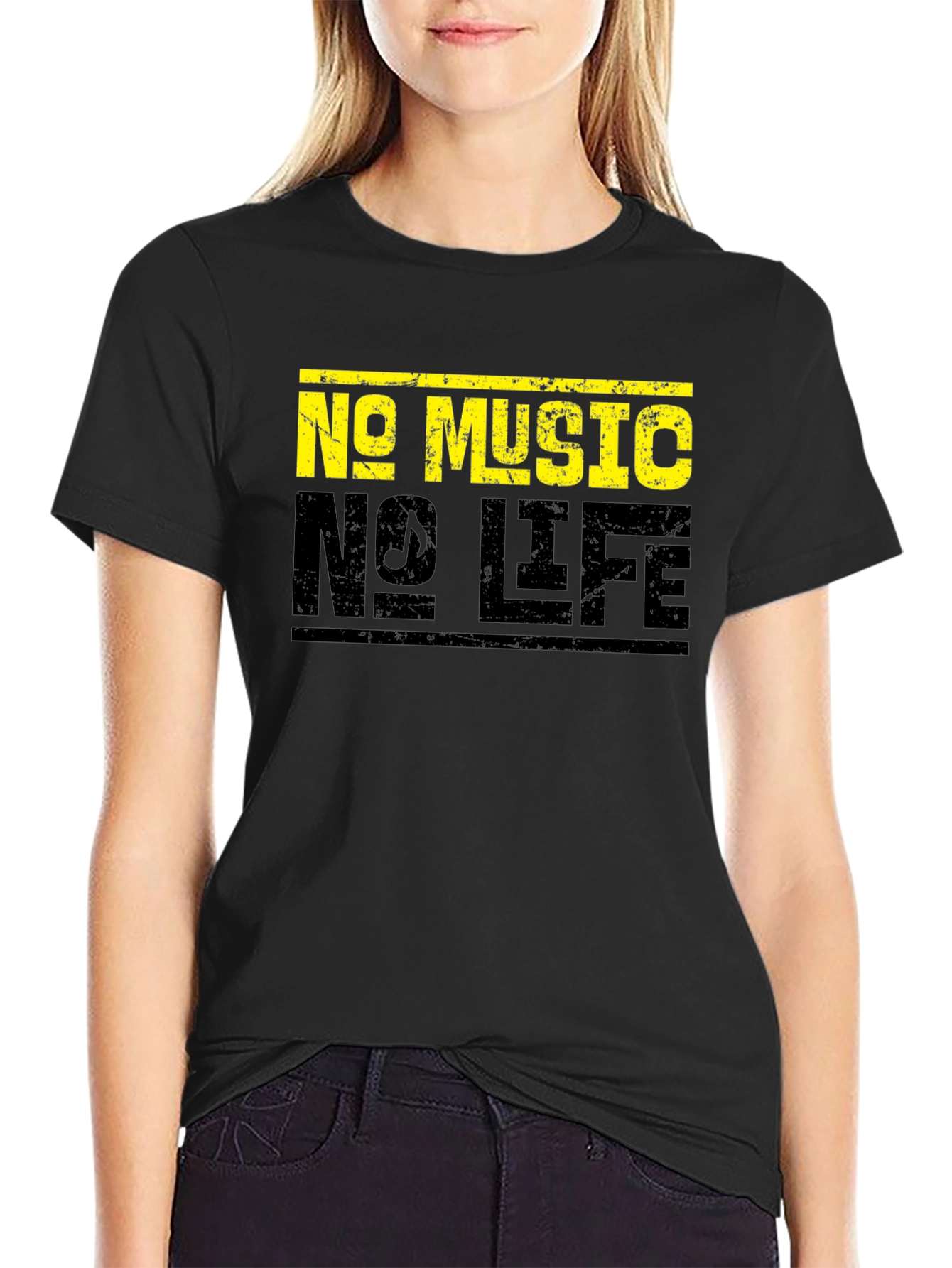 No Music No Life Graphic T-Shirt