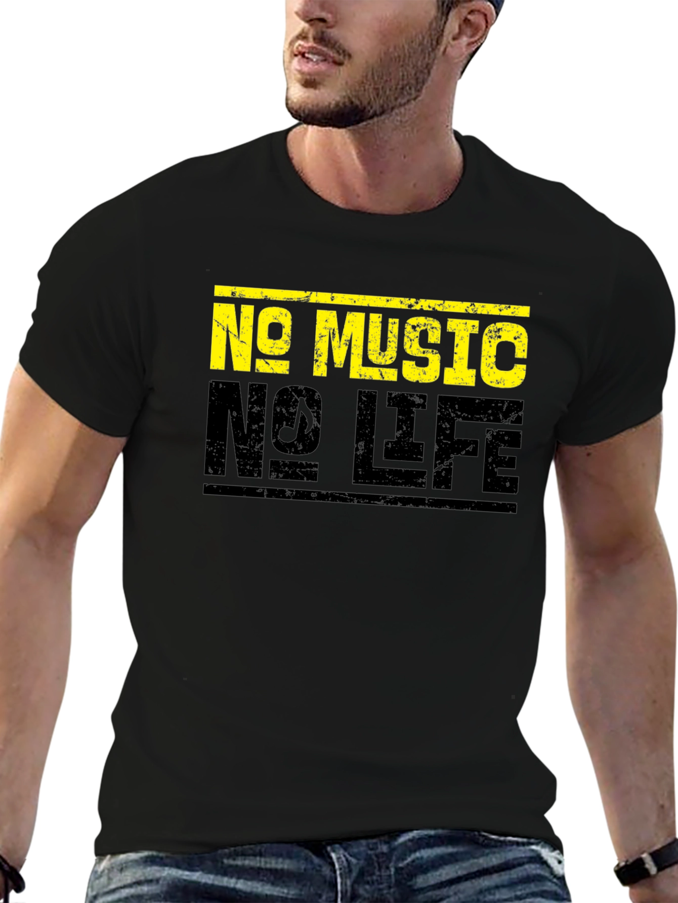 No Music No Life Graphic T-Shirt