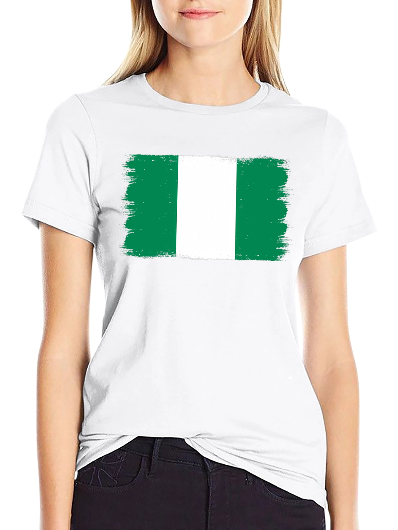 Nigeria Flag T-Shirt - Green White Green