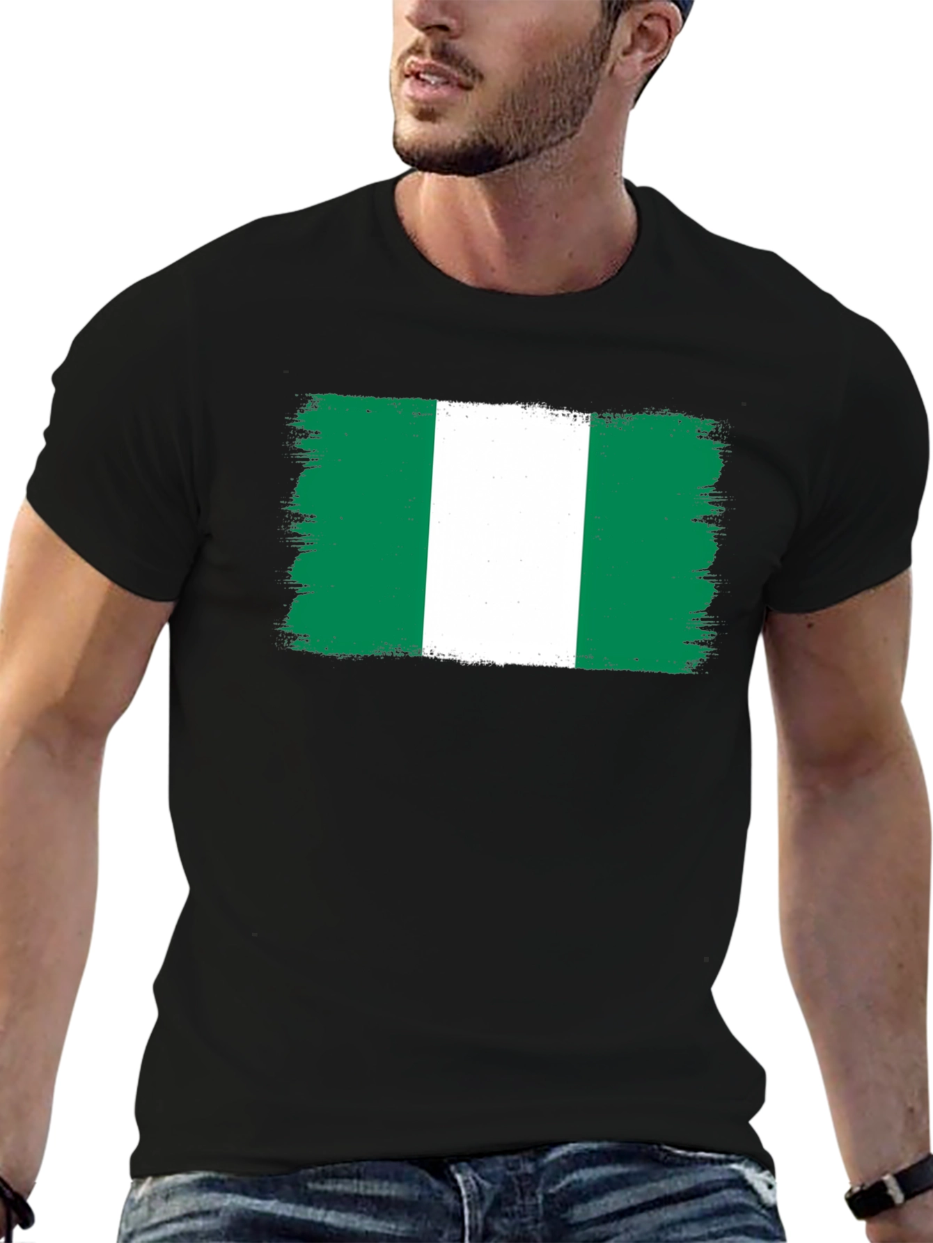 Nigeria Flag T-Shirt - Green White Green