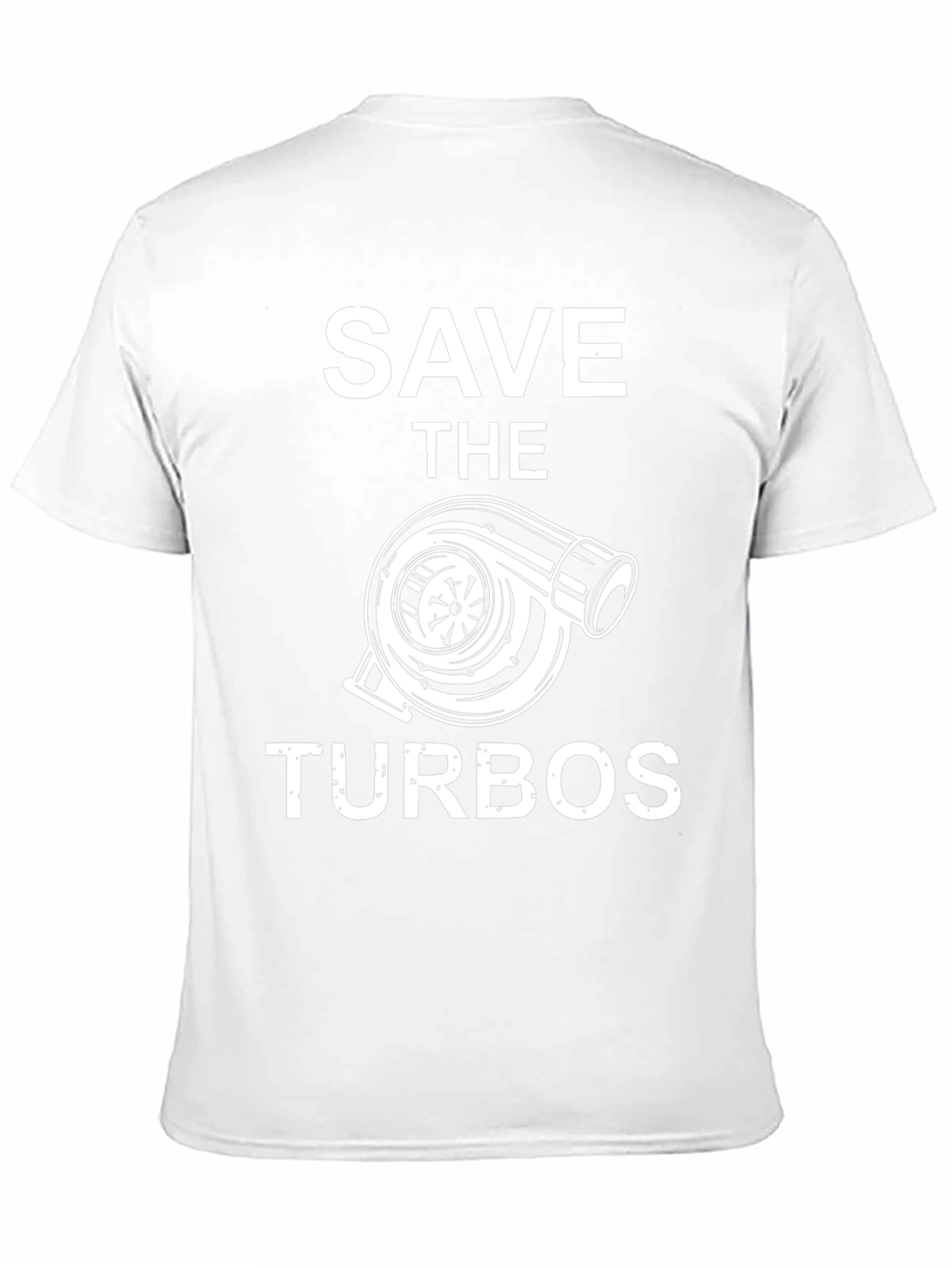 Save the Turbos Graphic Tee - Black Cotton T-Shirt