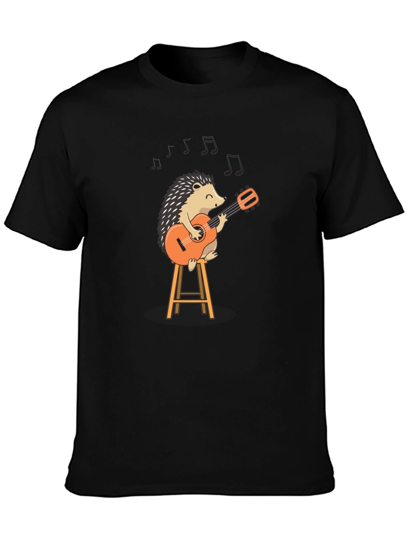Hedgehog Guitarist Tee - Playful Music Lover Shirt