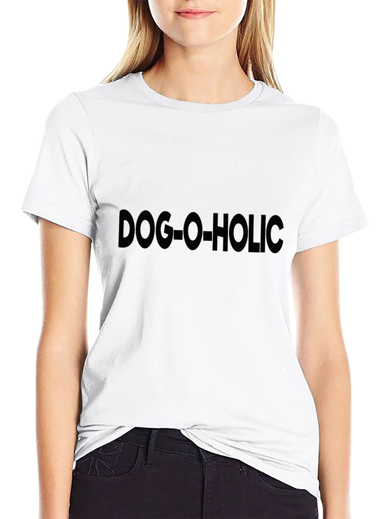 Dog-O-Holic Black Graphic Tee