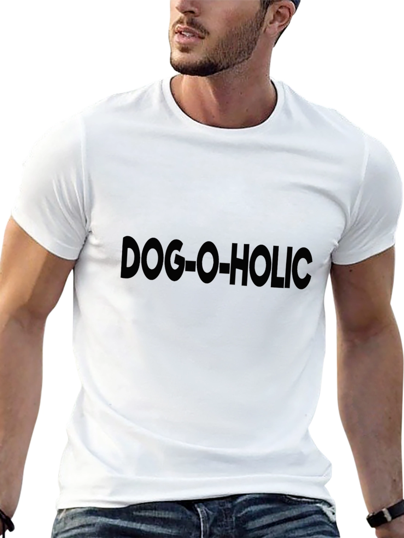 Dog-O-Holic Black Graphic Tee