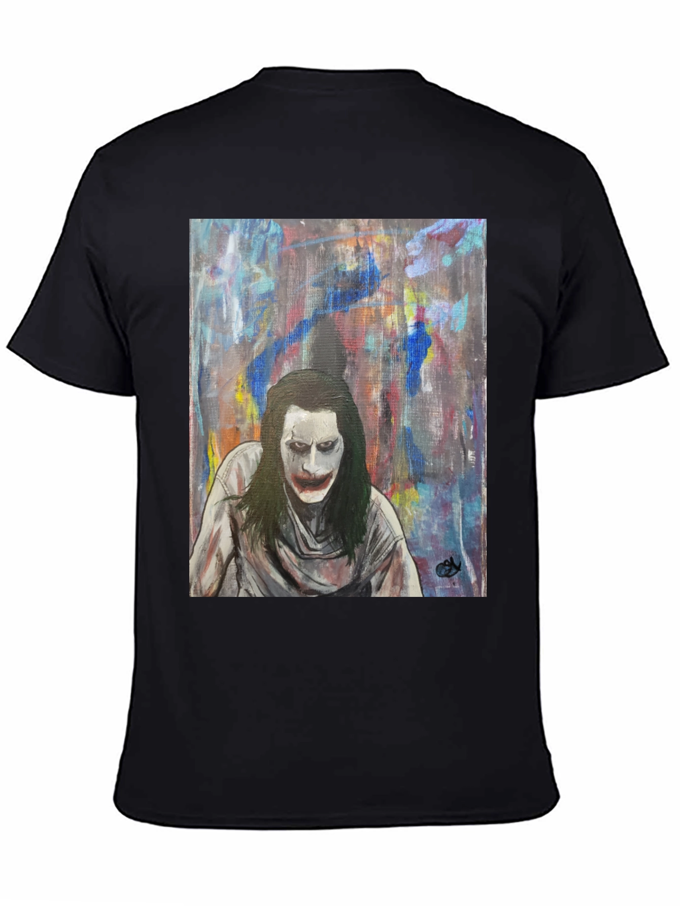 Joker Art Graphic Tee - Mens Black T-Shirt