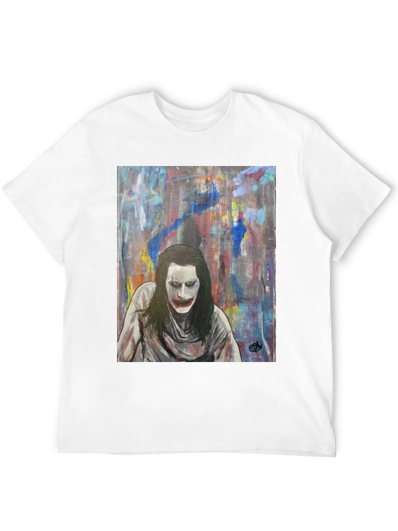 Joker Art Graphic Tee - Mens Black T-Shirt