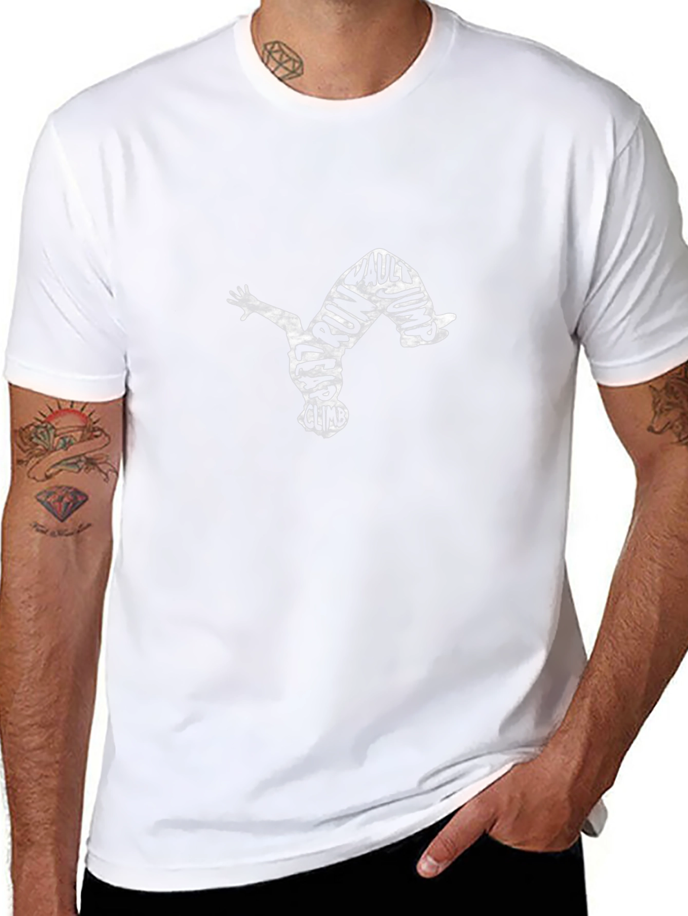 Parkour Athlete Black T-Shirt