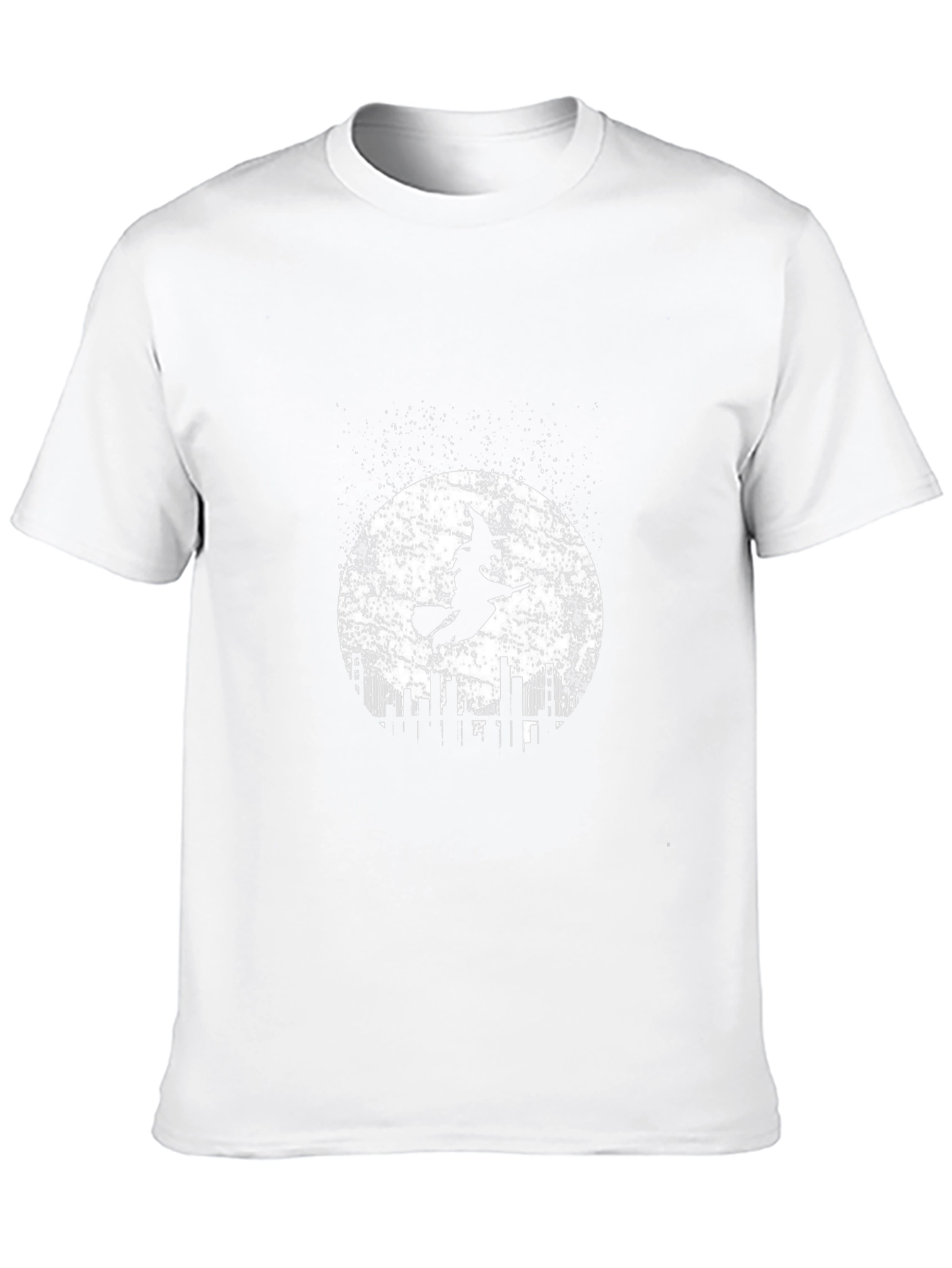 Witch Cityscape Moon Graphic Tee