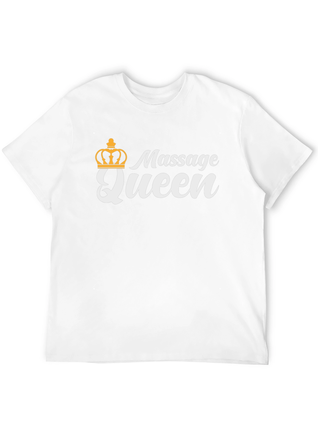 Massage Queen Black T-Shirt with Crown