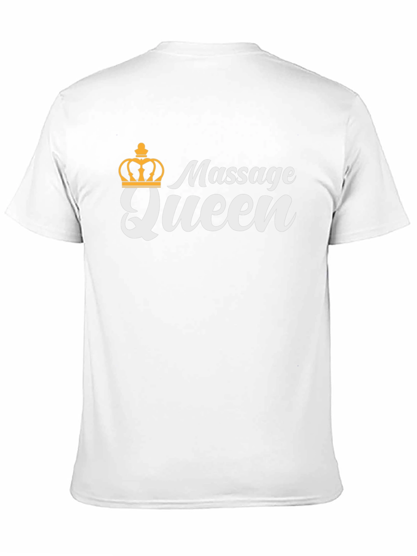 Massage Queen Black T-Shirt with Crown