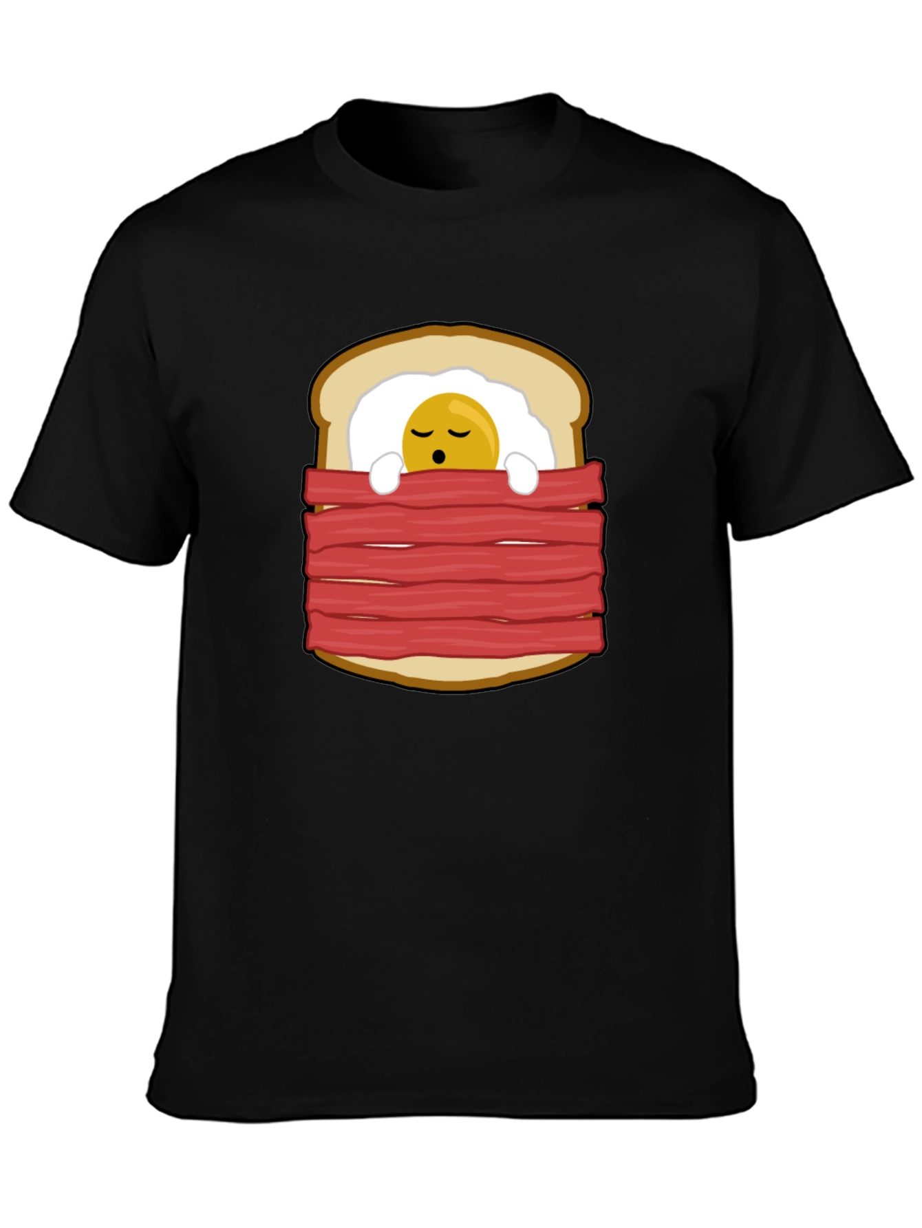 Funny Breakfast in Bed Graphic T-Shirt