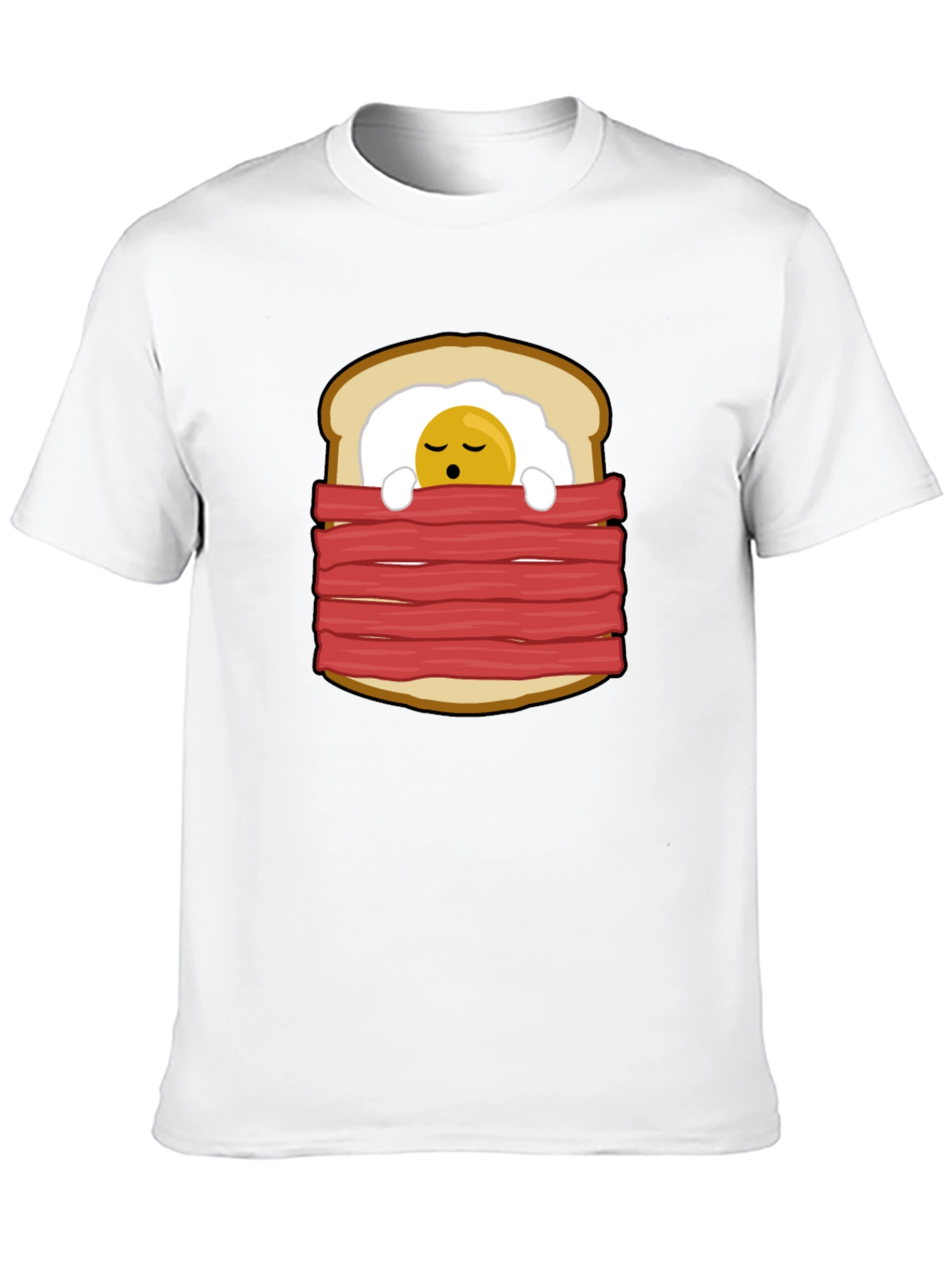 Funny Breakfast in Bed Graphic T-Shirt