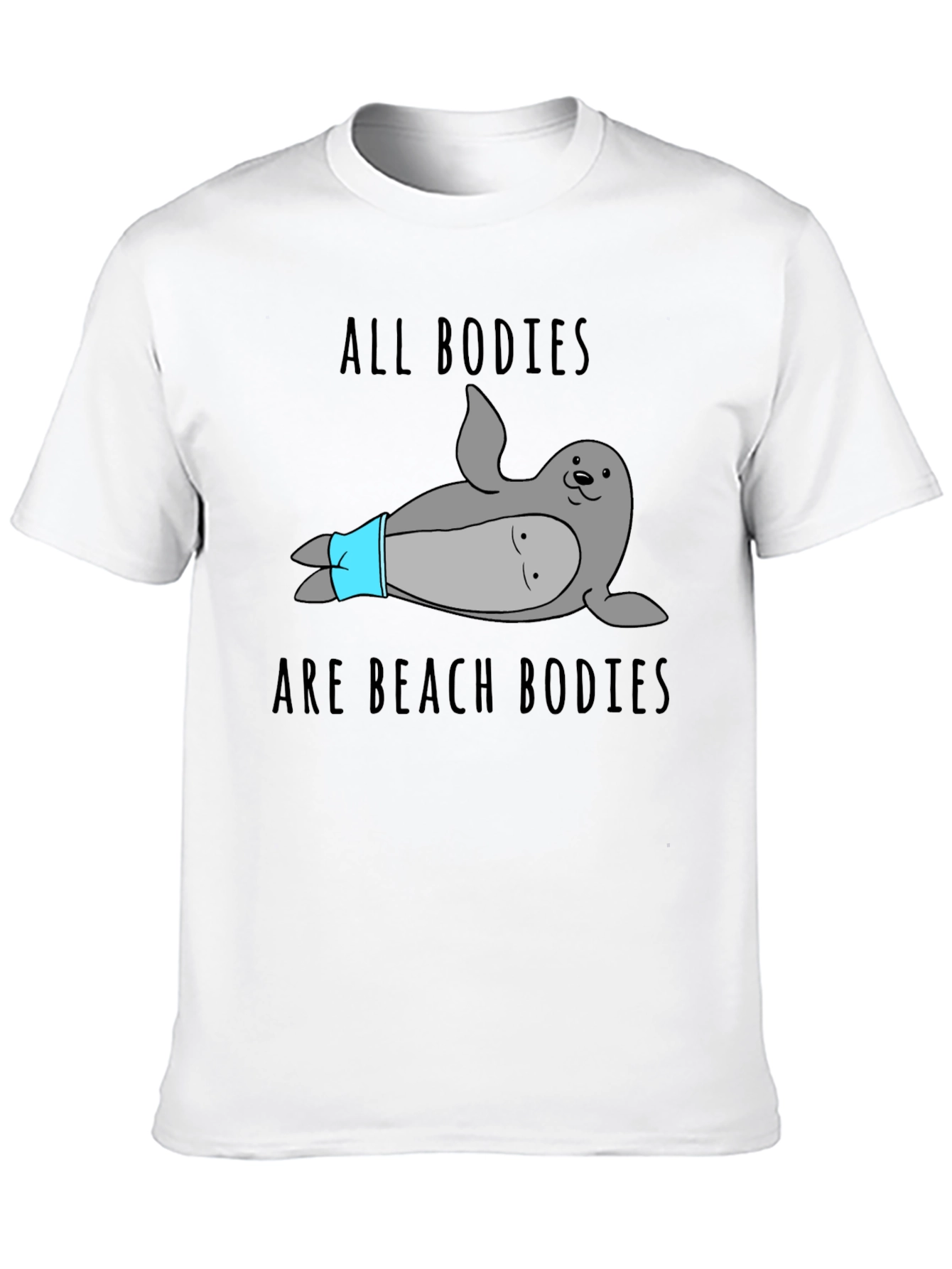 Funny All Bodies Beach Bodies Seal T-Shirt