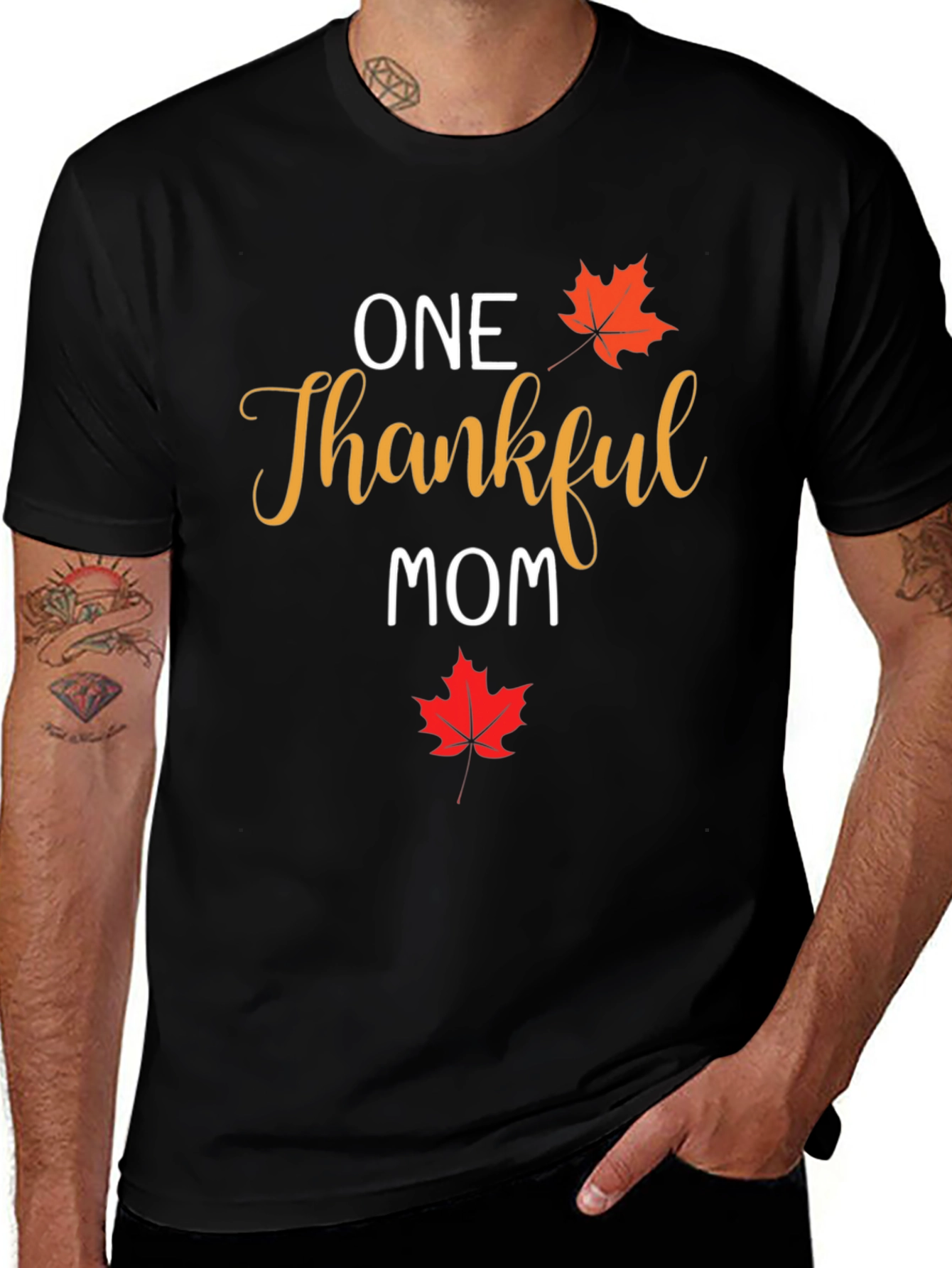 One Thankful Mom Fall Graphic Tee