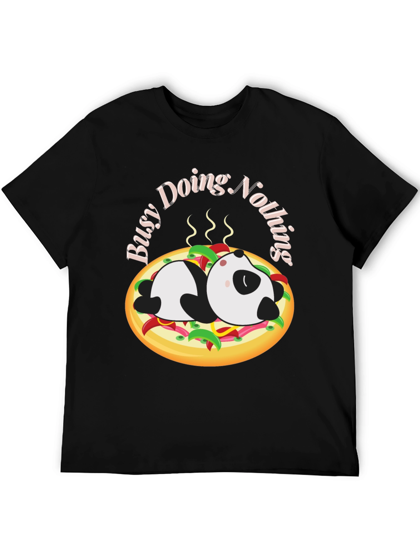 Busy Doing Nothing Panda T-Shirt