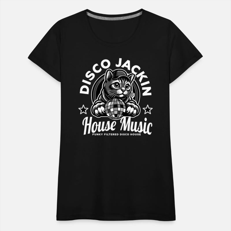 JACKIN HOUSE - Disco ball cat (White)