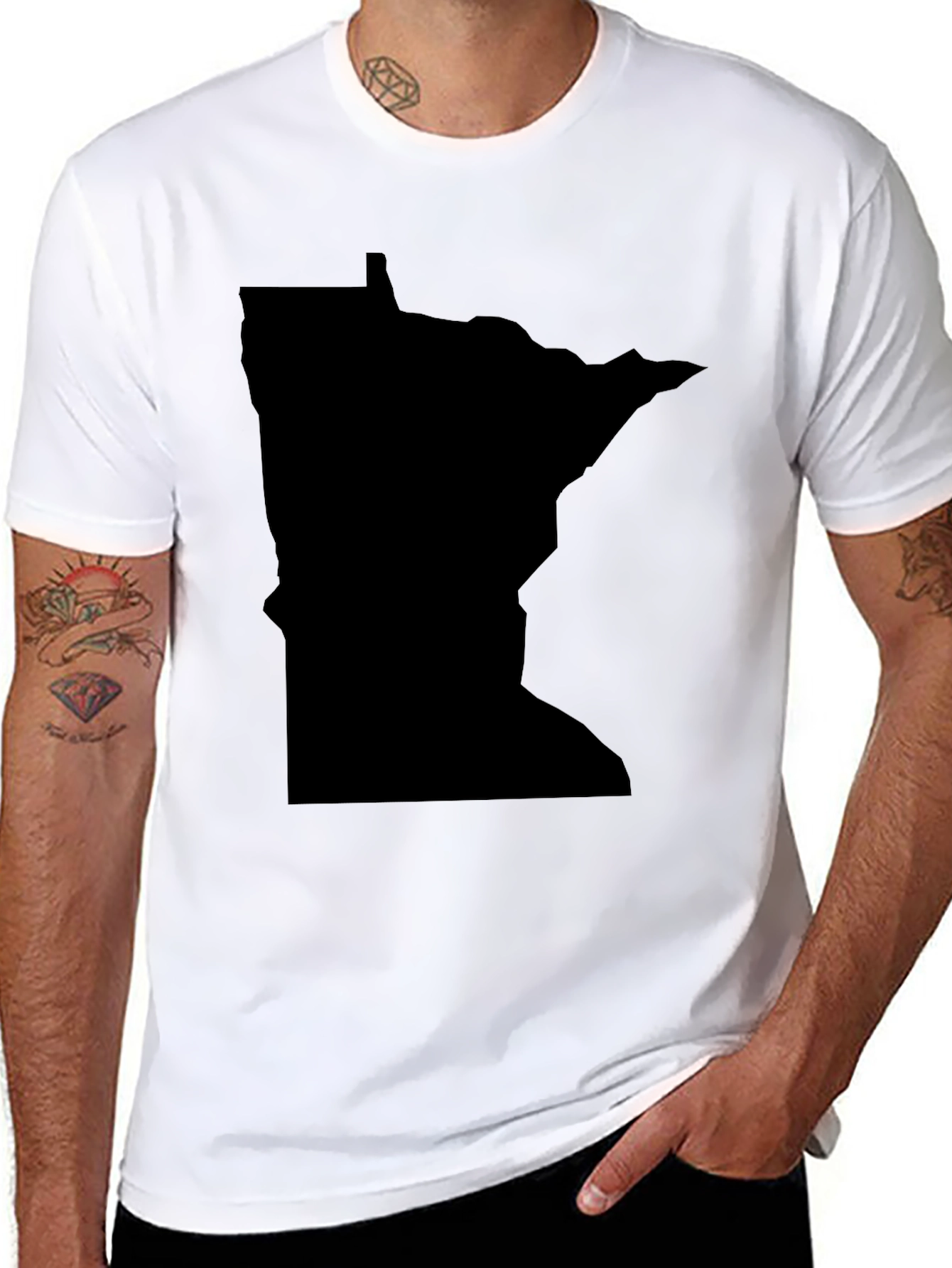 Minnesota State Pride Black T-Shirt